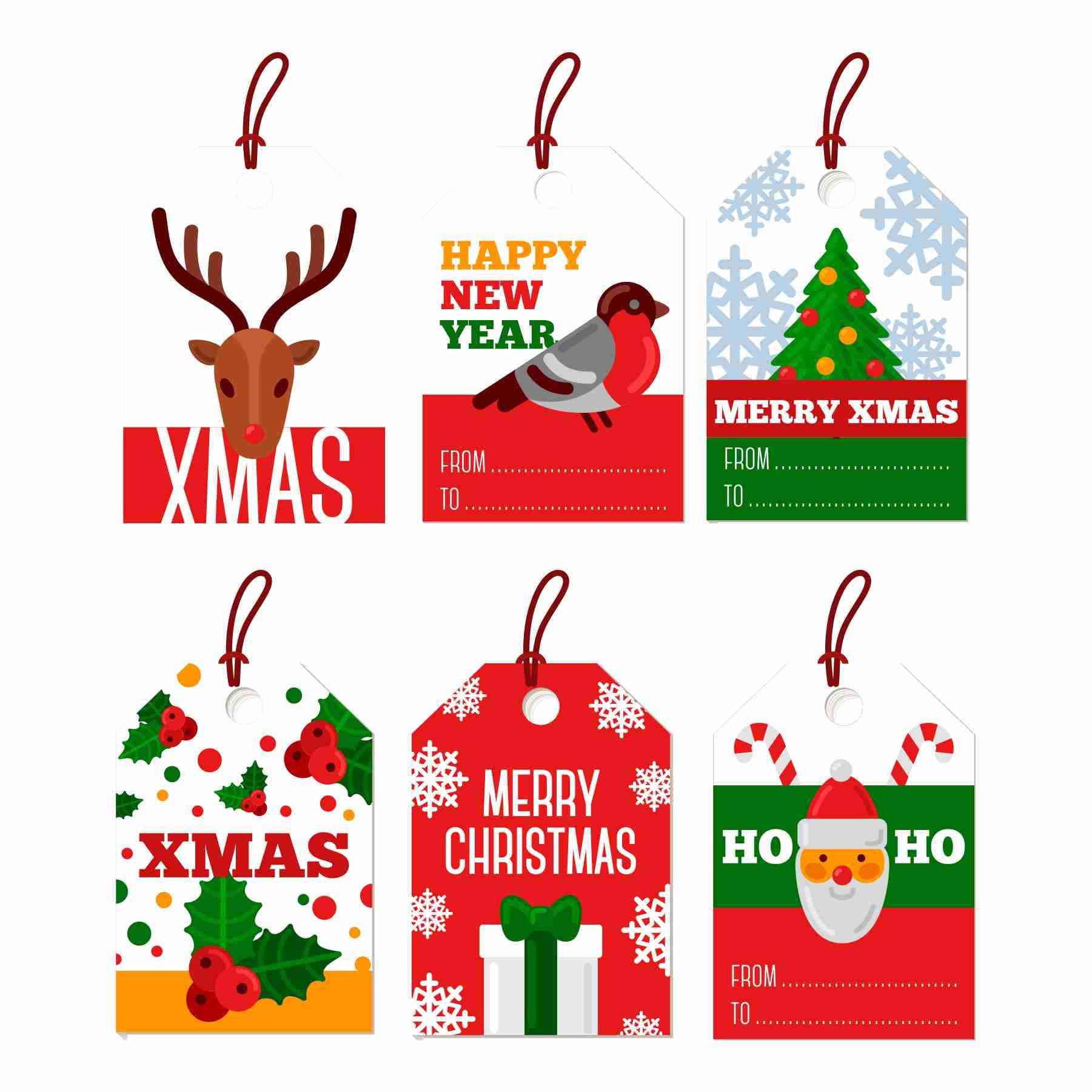 Christmas Gift Tags with String 02 - Pack of 30 Christmas PRETTY UR PARTY Christmas Gift Tags with String 02 - Pack of 30 Christmas PRETTY UR PARTY