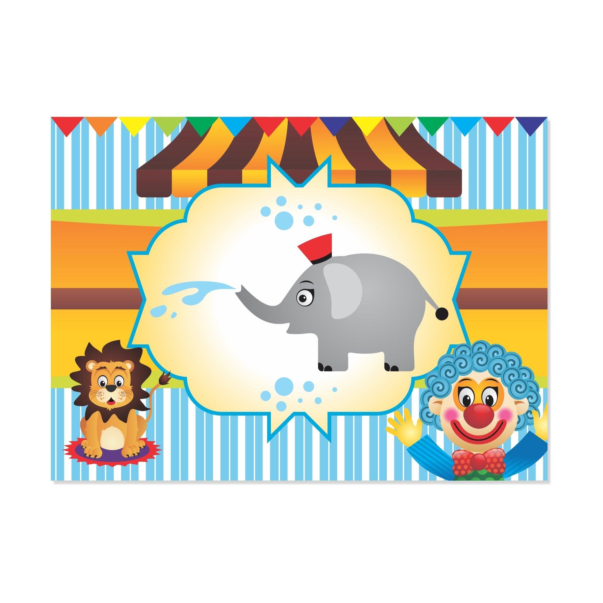 Circus Table Mats THEME PARTIES Pretty UR Party