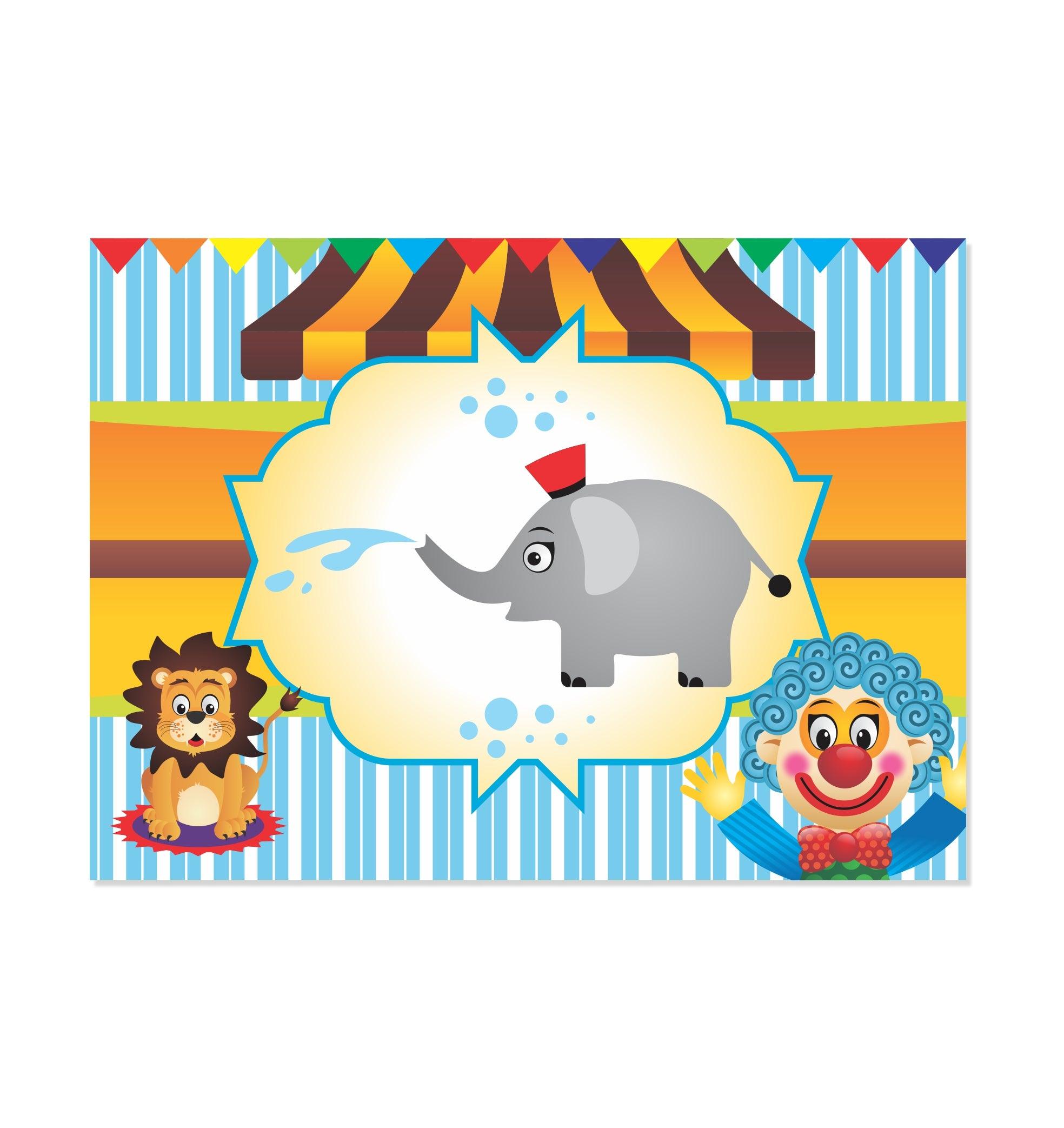 Circus Table Mats THEME PARTIES Pretty UR Party