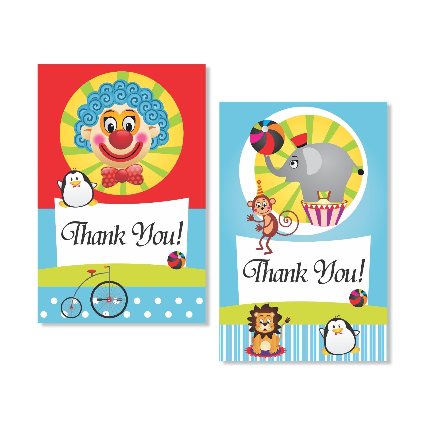 Circus Theme Thank you Tags THEME PARTIES Pretty UR Party