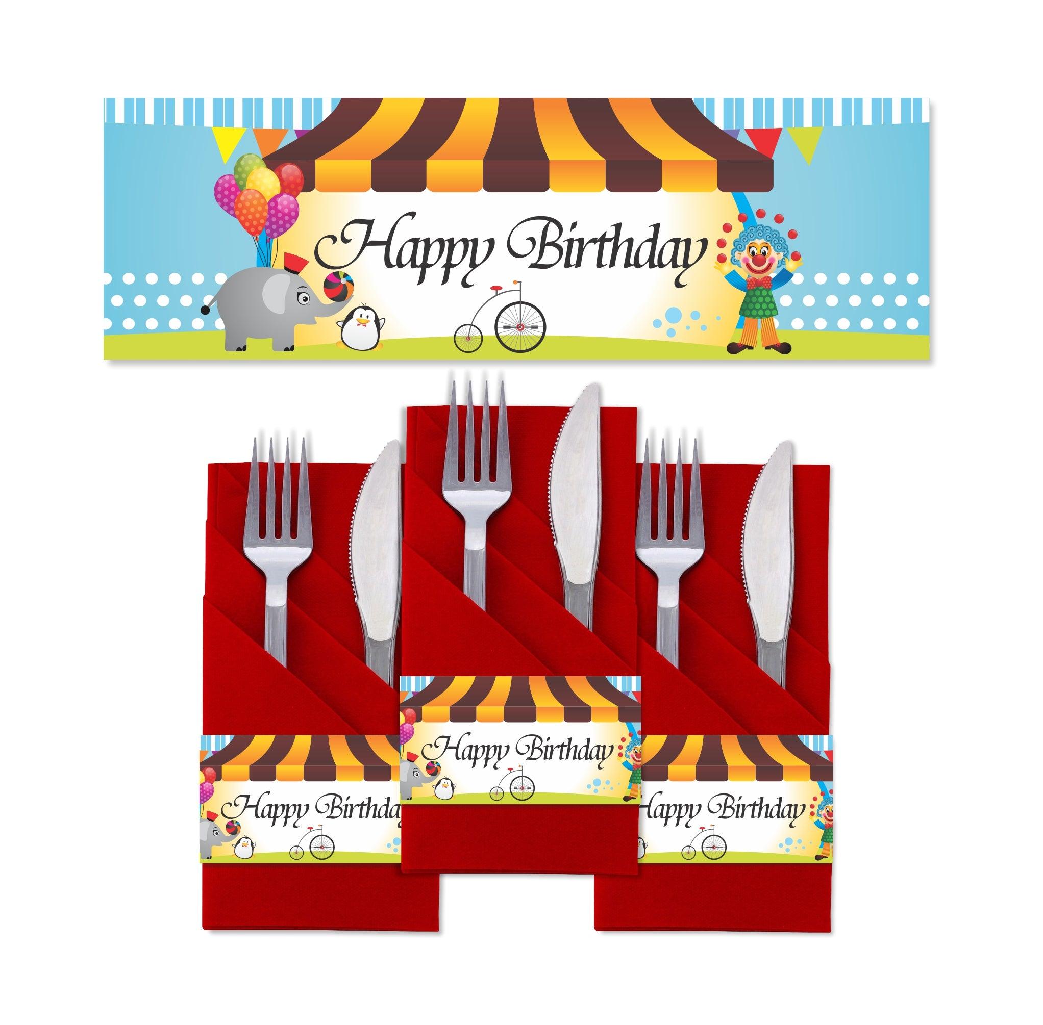 Circus Napkin Rings THEME PARTIES Pretty UR Party