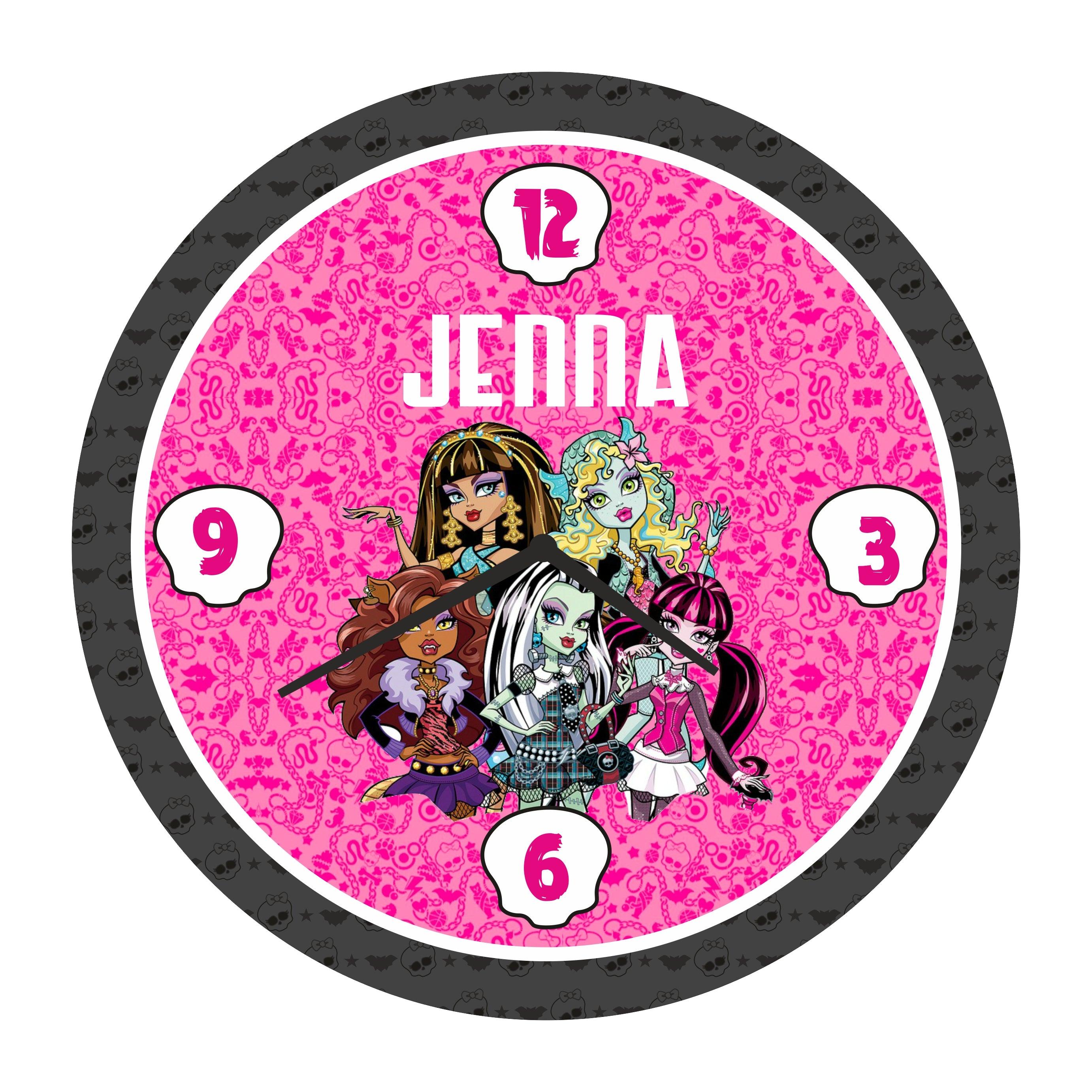 Personalised Monster High Clock RETURN GIFTS Pretty UR Party