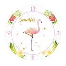 Personalised Flamingo Theme Clock THEME PARTIES Pretty UR Party
