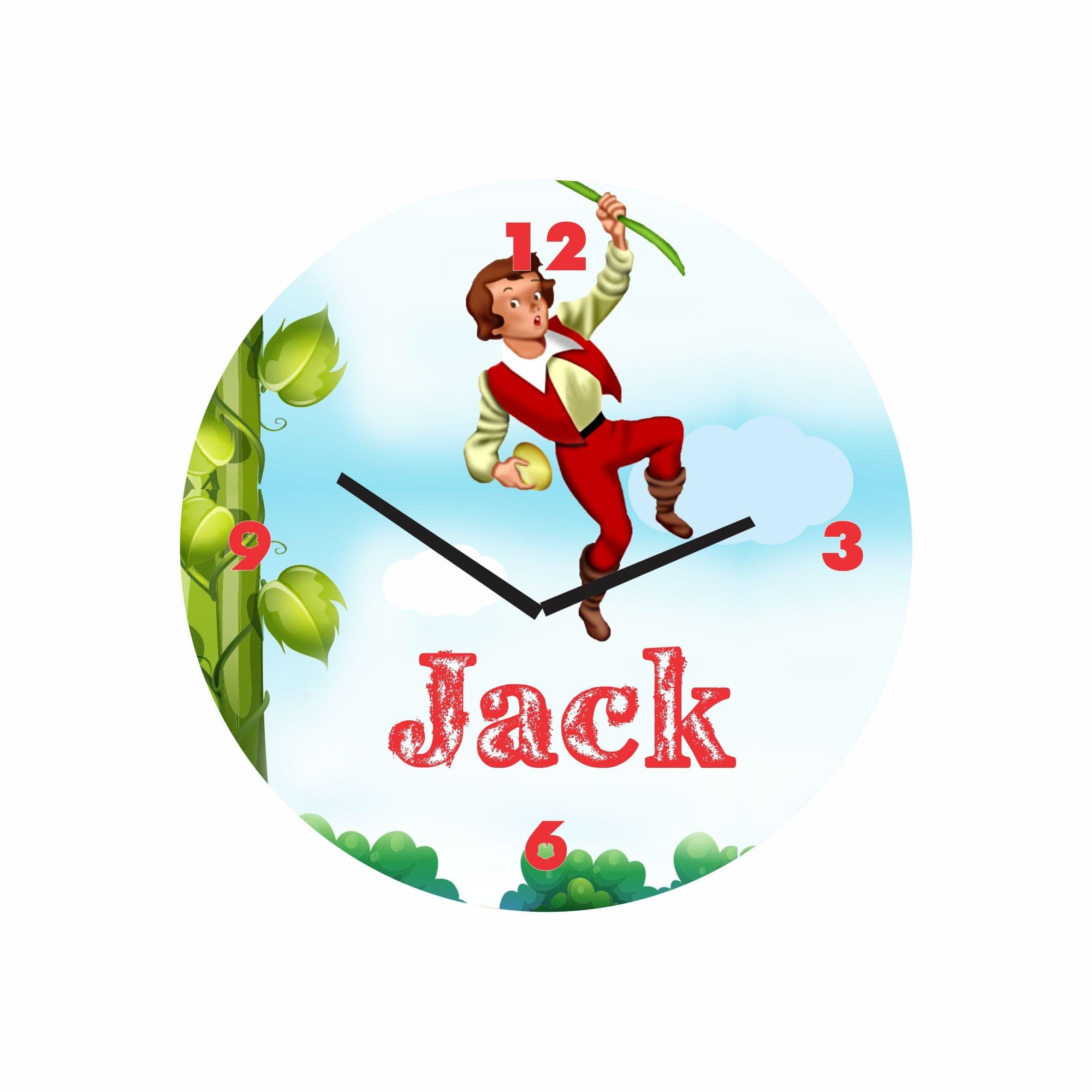 Personalized Jack & The Beanstalk Clock RETURN GIFTS Pretty UR Party