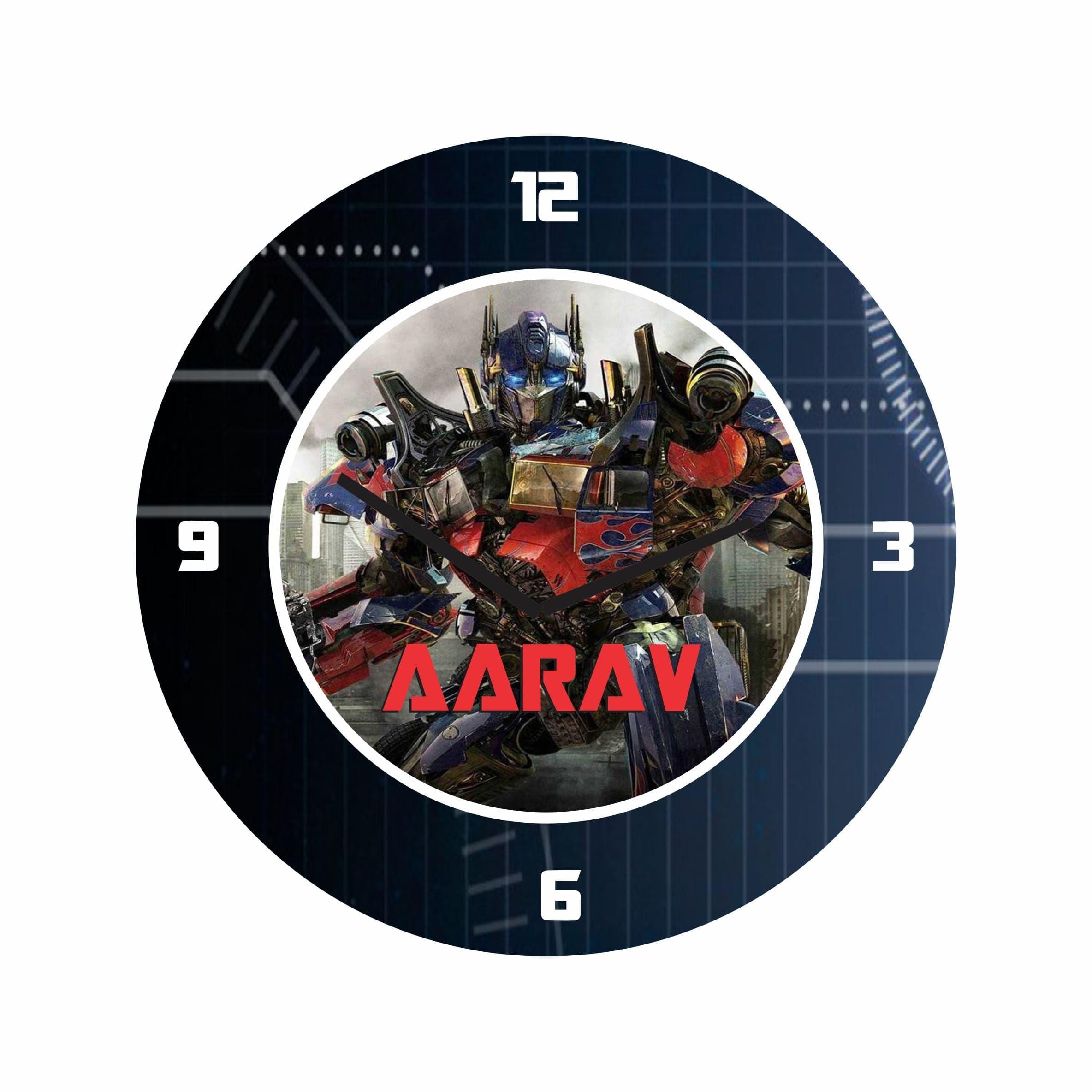 Personalized Transformers Clock RETURN GIFTS Pretty UR Party