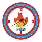 Personalised Little Cowboy Clock THEME PARTIES Pretty UR Party