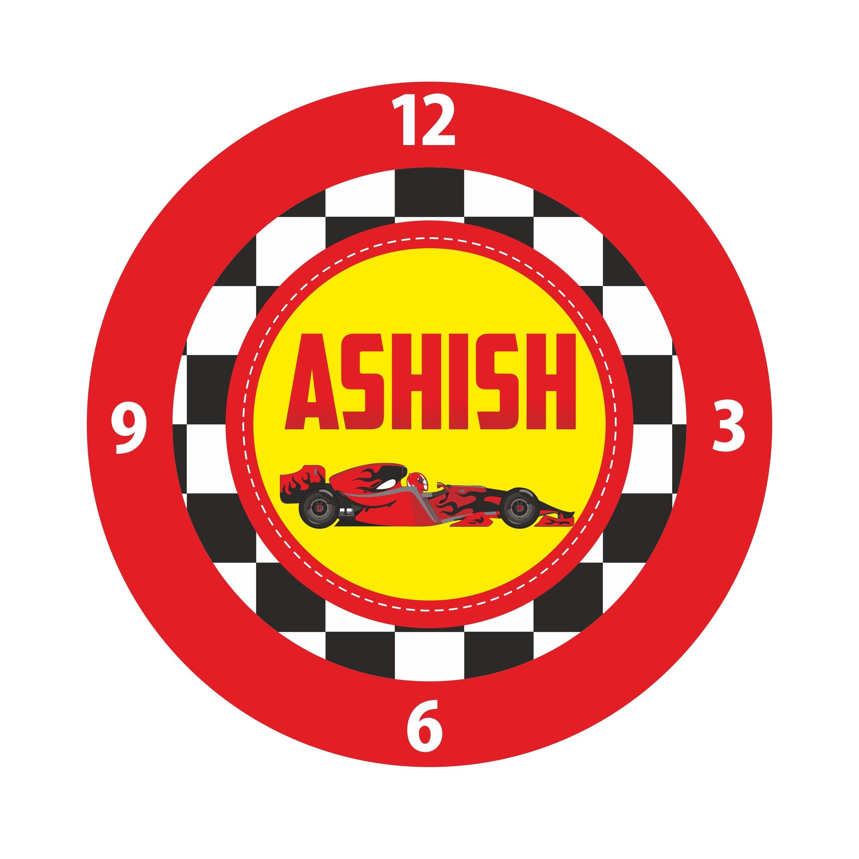 Personalized Race Car Theme Clock THEME PARTIES Pretty UR Party