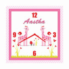 Personalised Girly Giraffe Clock RETURN GIFTS Pretty UR Party