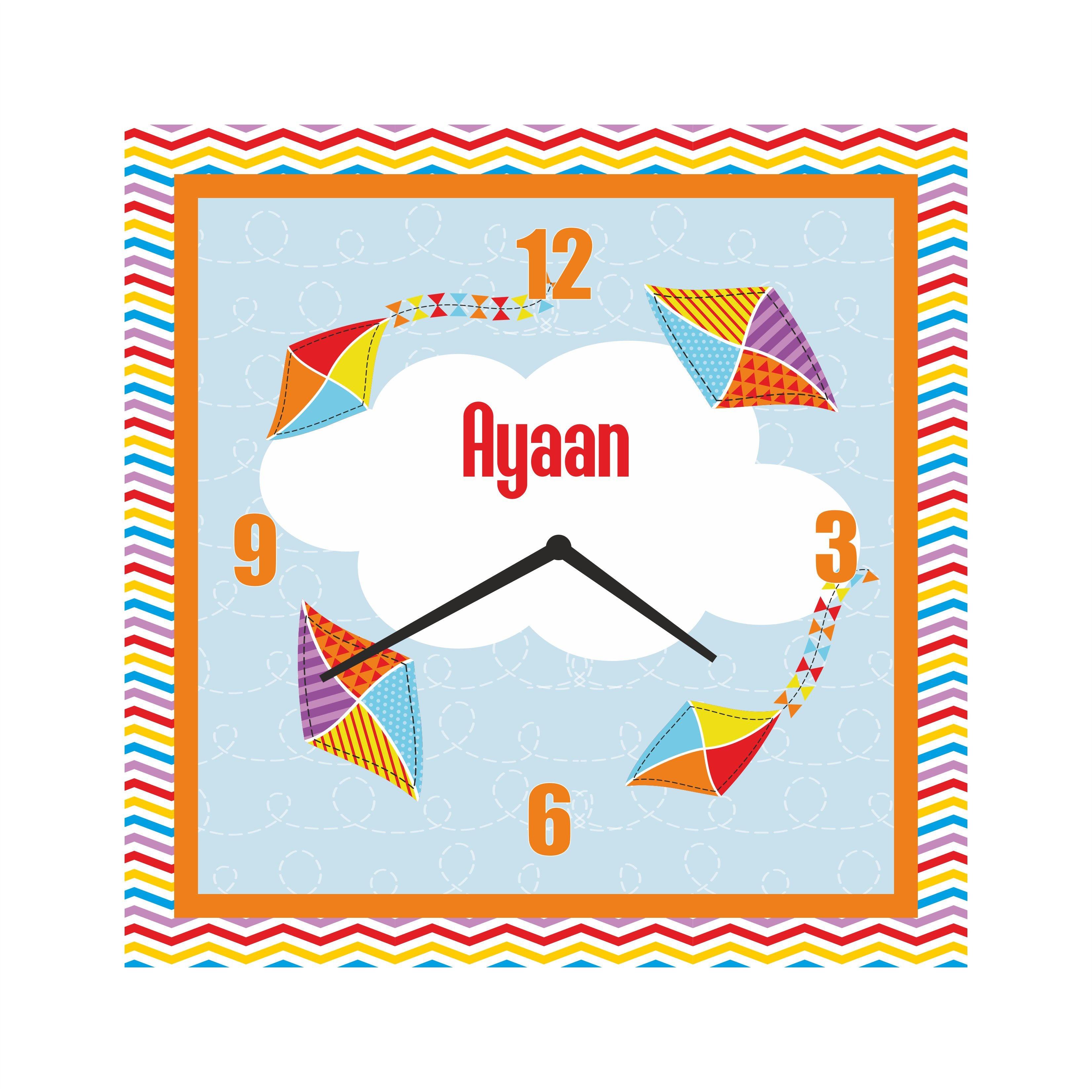 Personalised Kites Clock THEME PARTIES Pretty UR Party