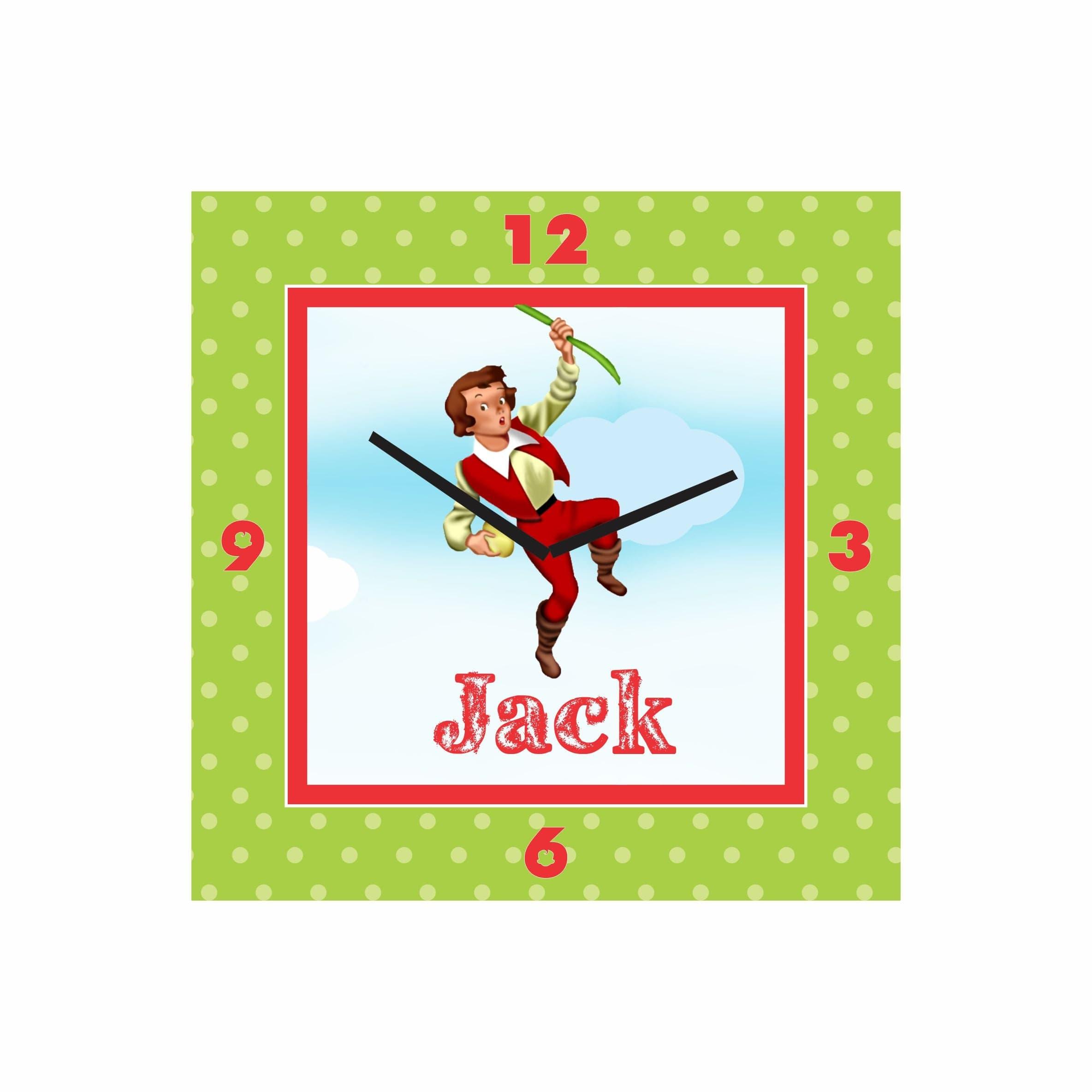 Personalized Jack & The Beanstalk Clock RETURN GIFTS Pretty UR Party