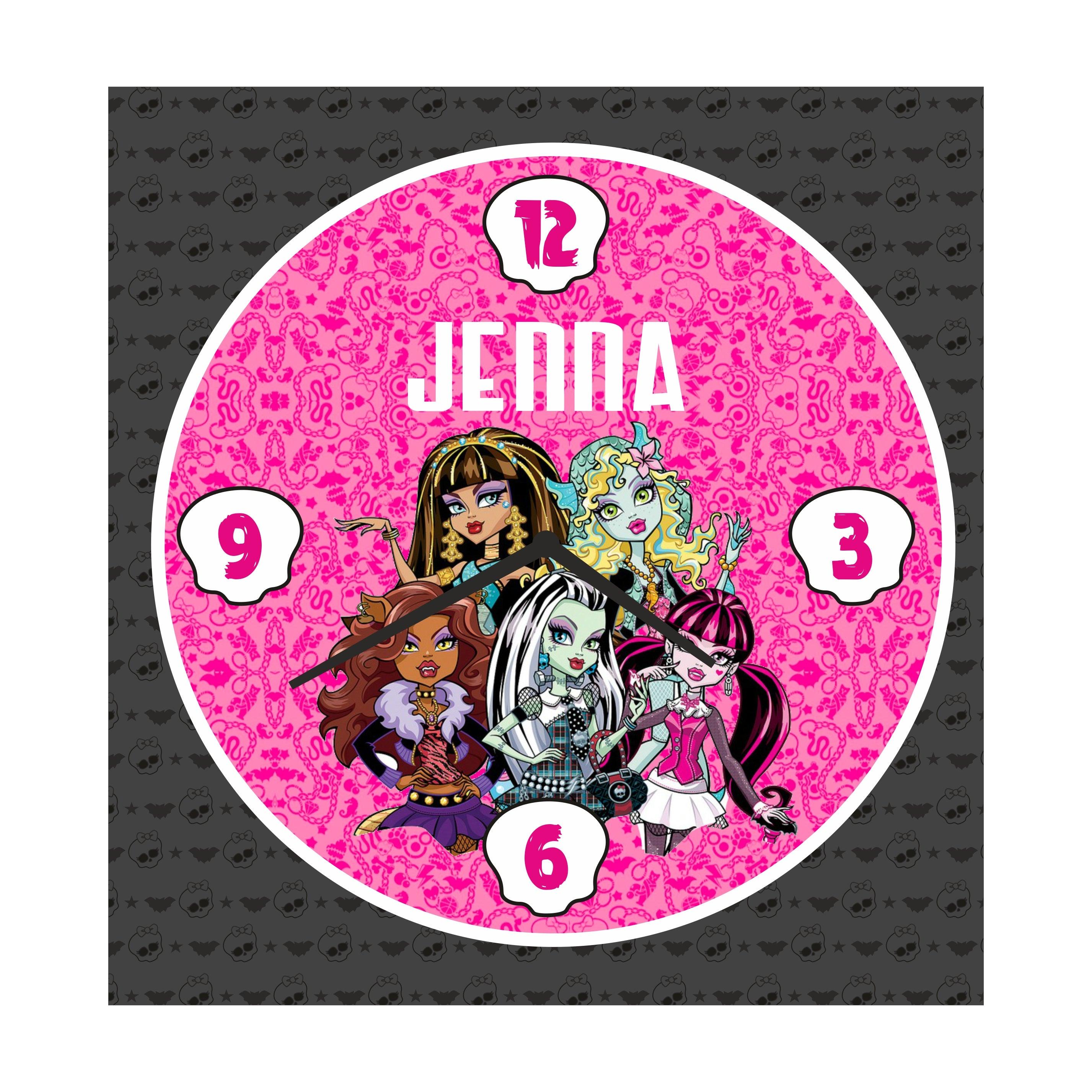 Personalised Monster High Clock RETURN GIFTS Pretty UR Party