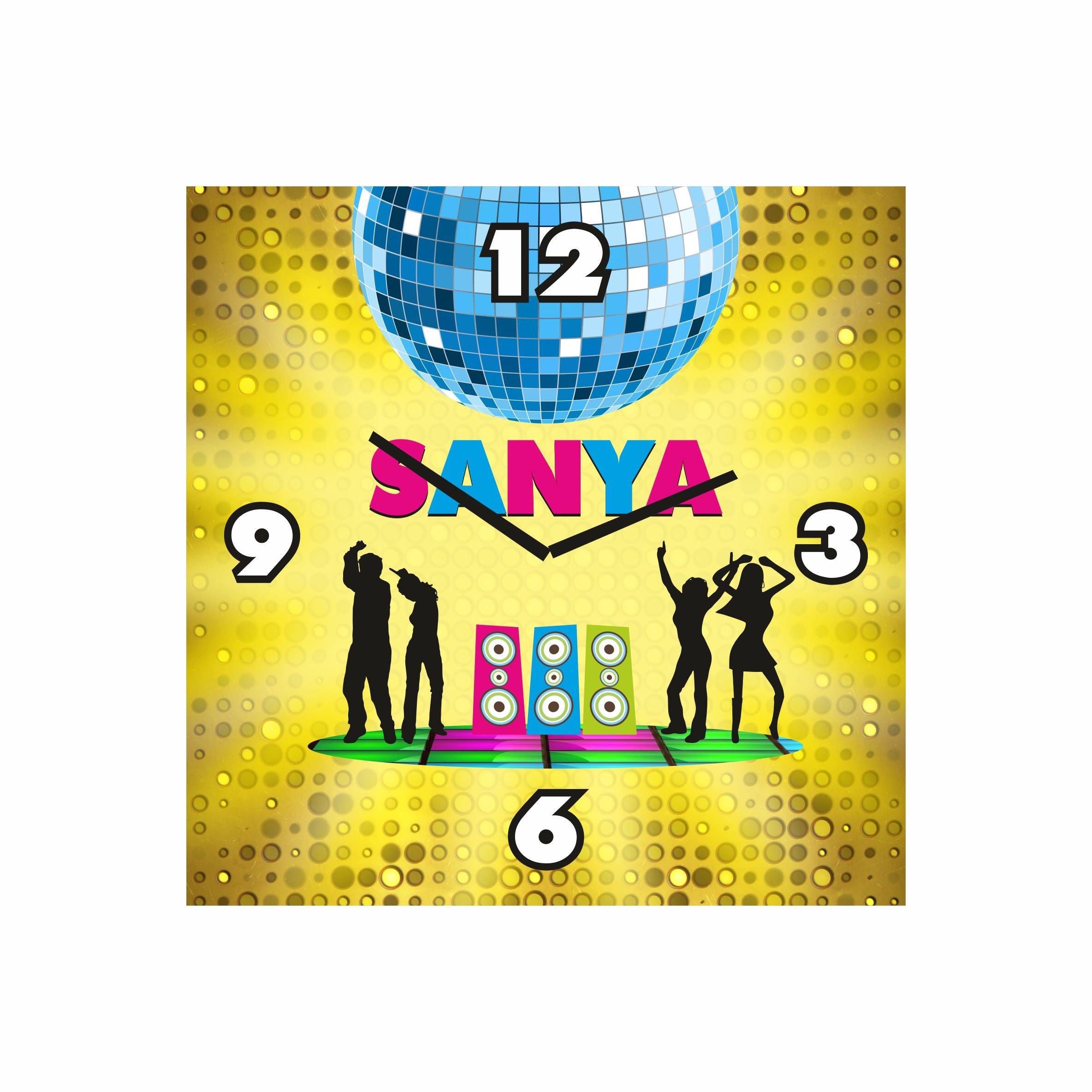 Personalized Disco Theme Clock THEME PARTIES Pretty UR Party