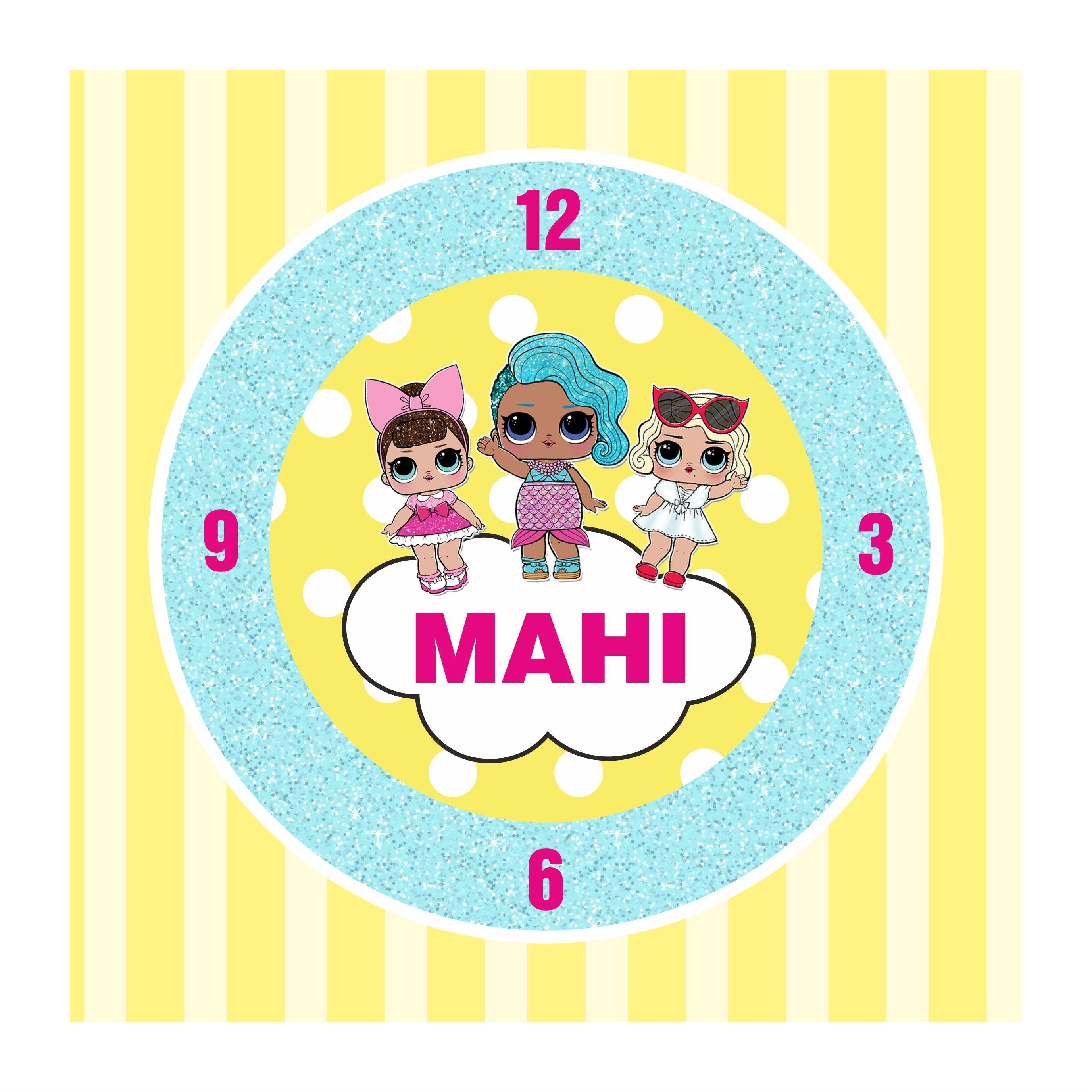 Personalized LOL Surprise Theme Clock THEME PARTIES Pretty UR Party