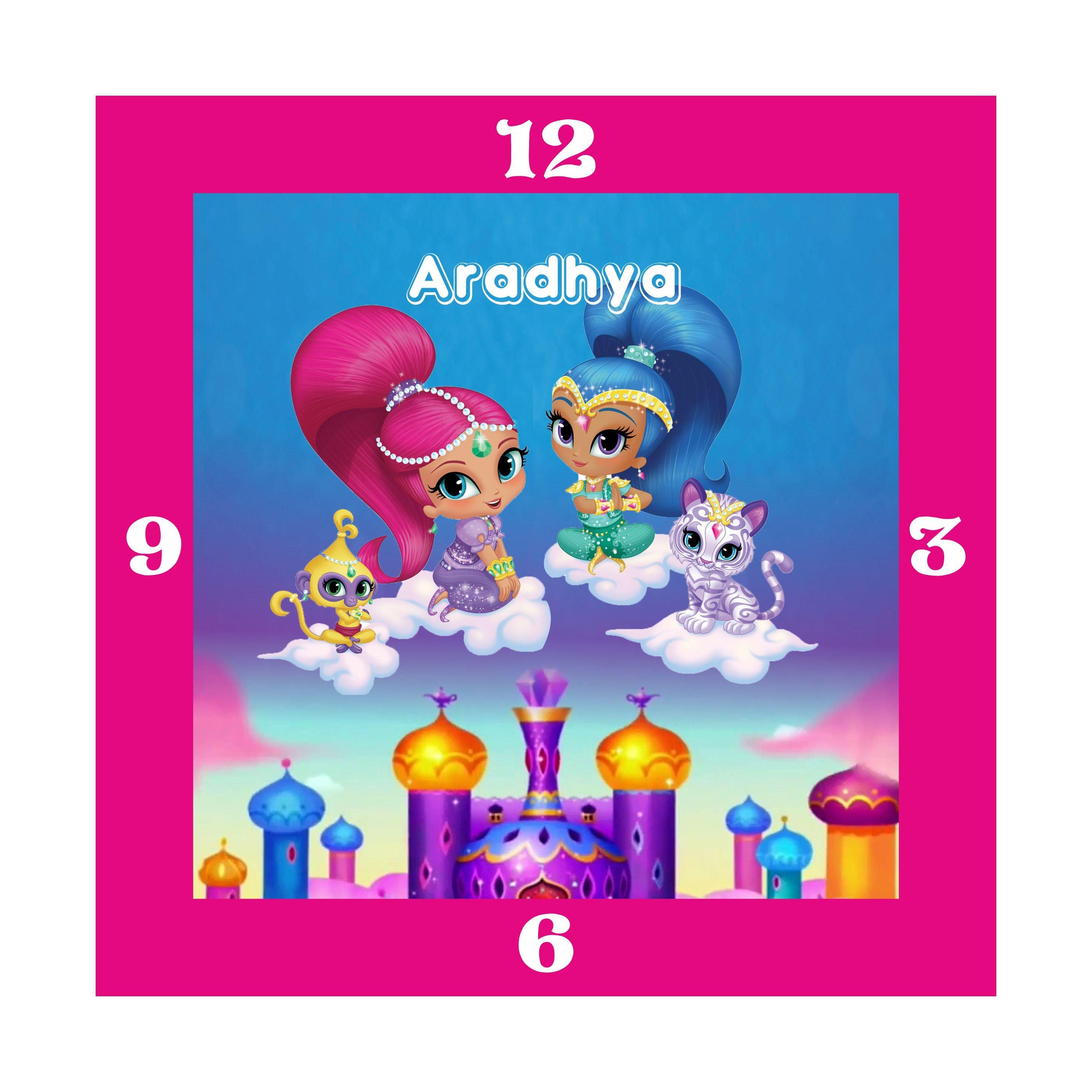 Personalized Shimmer and Shine Clock RETURN GIFTS Pretty UR Party