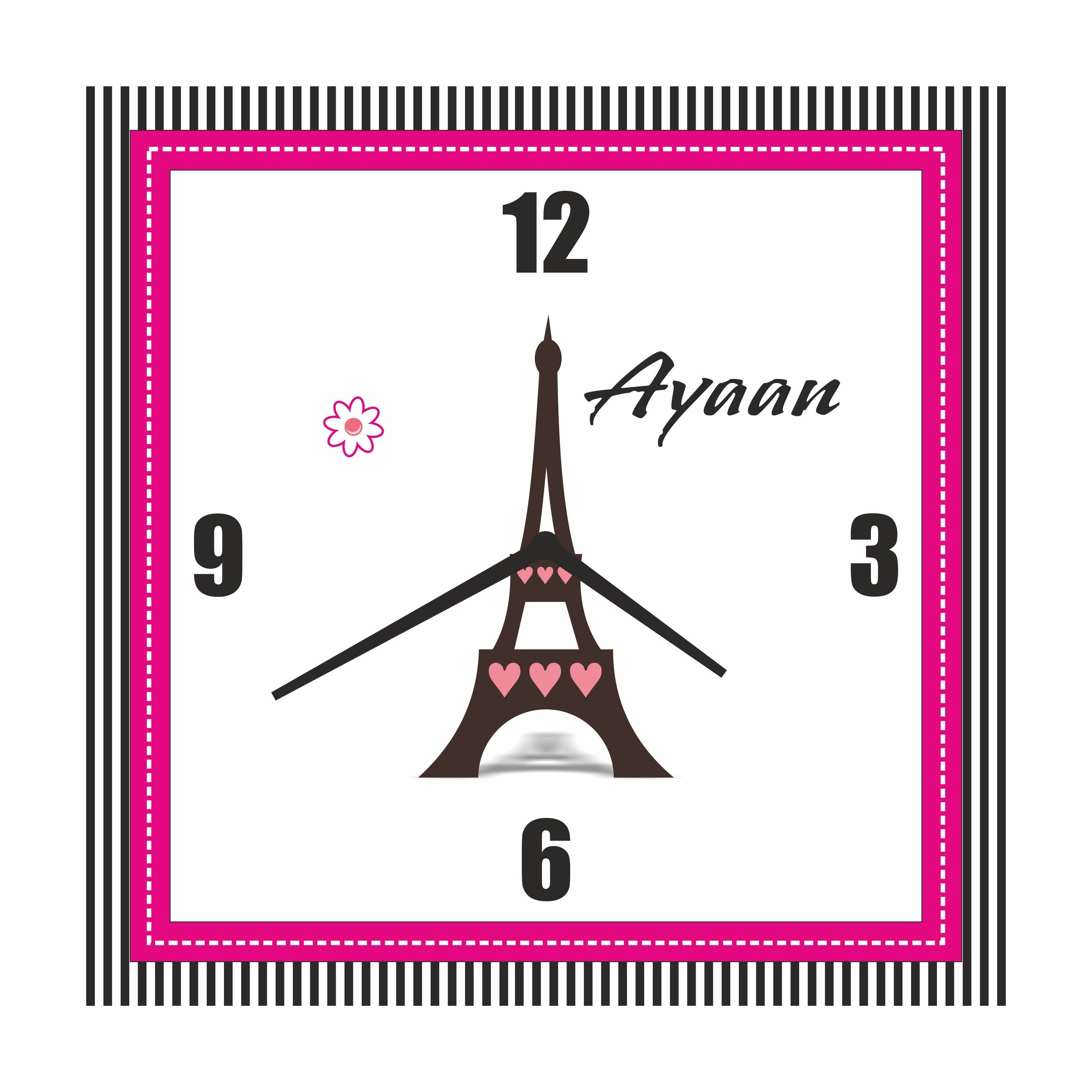 Personalised Paris Clock RETURN GIFTS Pretty UR Party