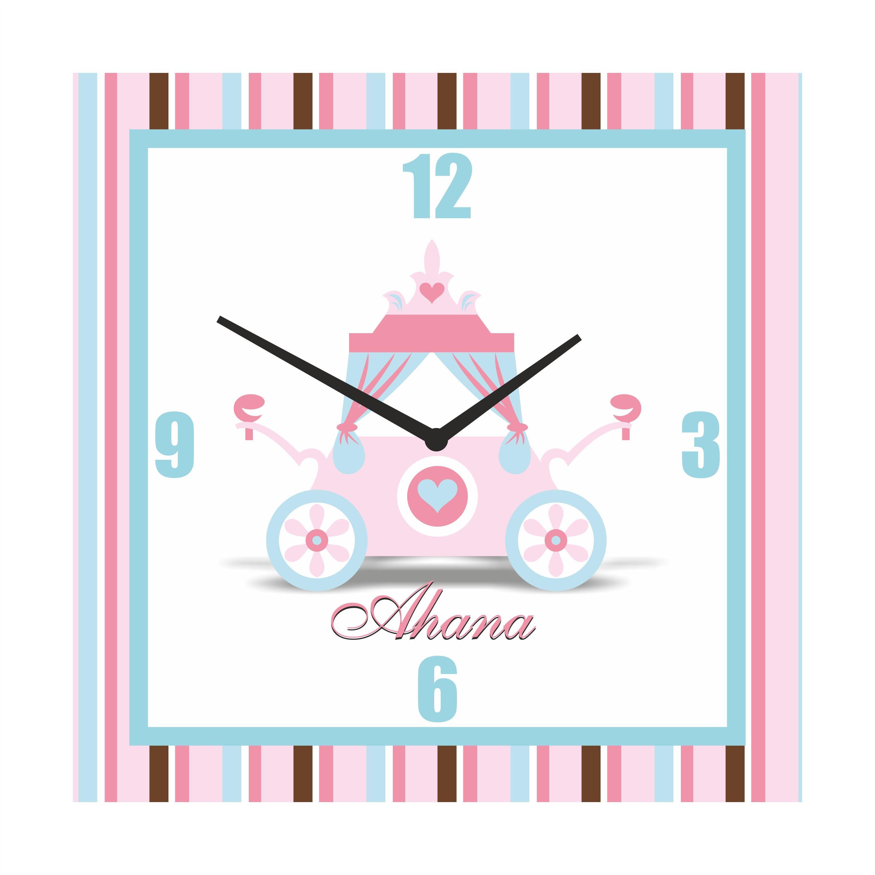 Personalised Fairy Princess Clock THEME PARTIES Pretty UR Party