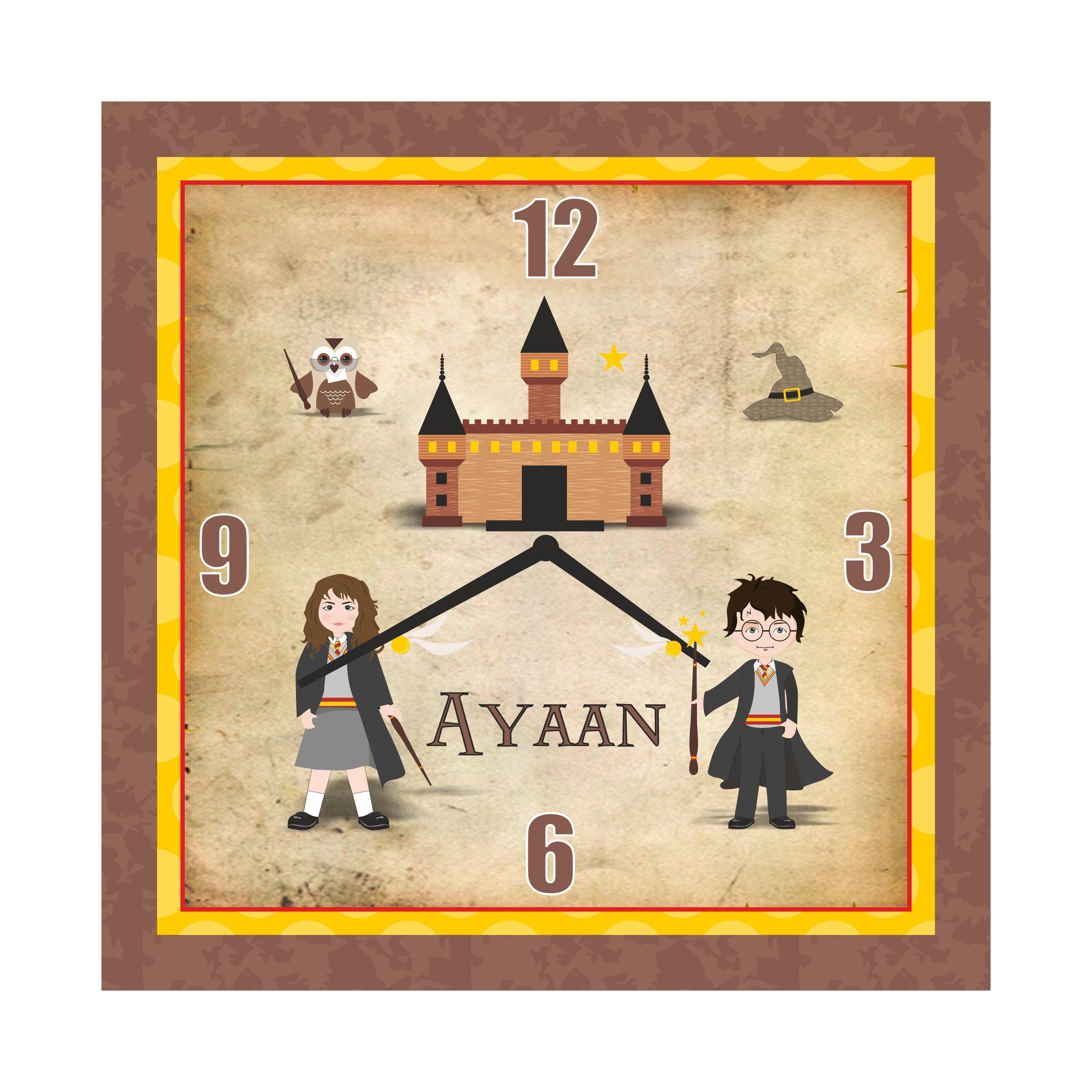 Personalised Harry Potter Clock THEME PARTIES Pretty UR Party