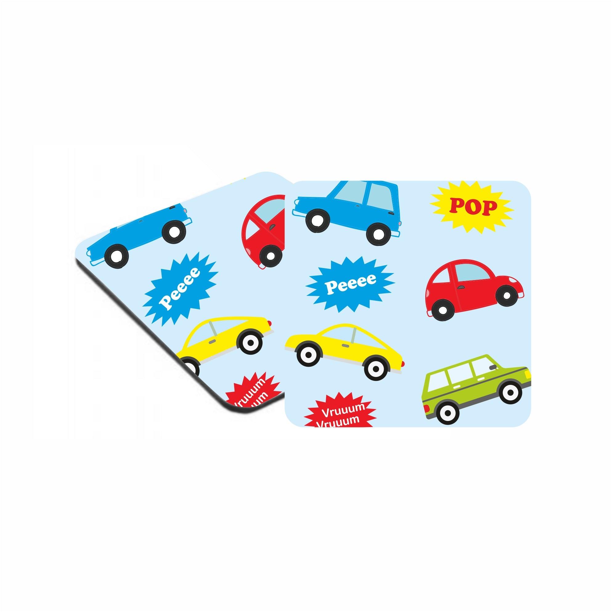 Colorful Cars Coasters RETURN GIFTS Pretty UR Party