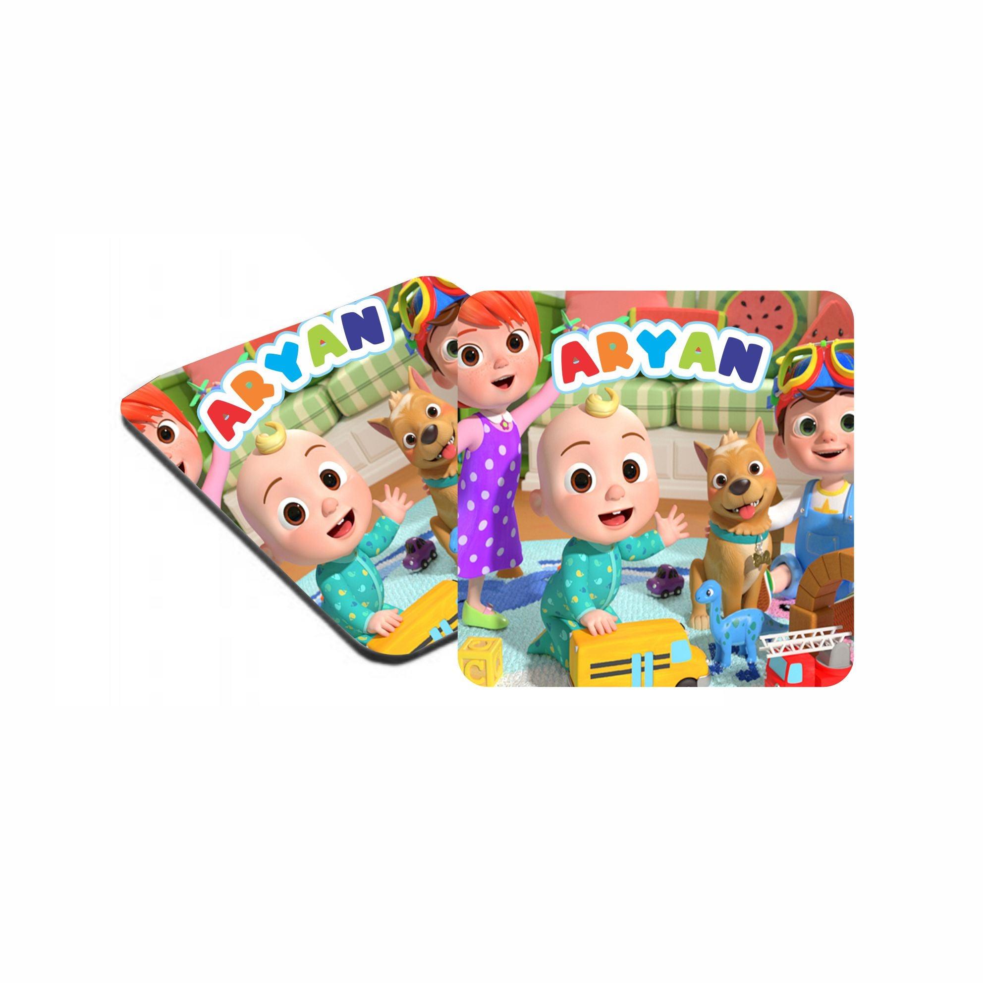 Cocomelon Coasters RETURN GIFTS Pretty UR Party