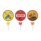 Construction Theme Cupcake / Food Toppers THEME PARTIES Pretty UR Party