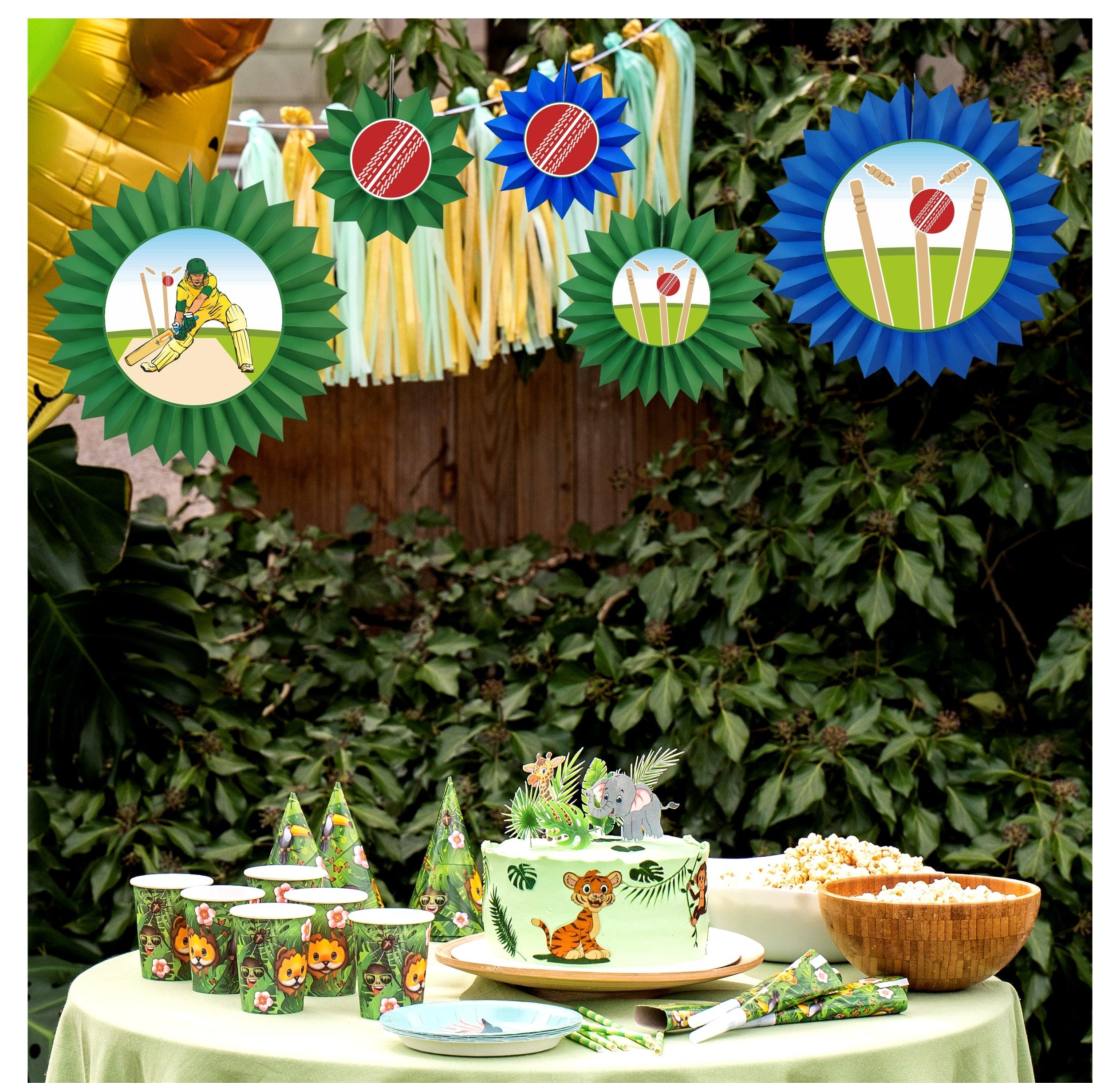 Cricket Paper Fans - Set of 6 DECORATIONS Pretty UR Party