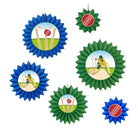 Cricket Paper Fans - Set of 6 DECORATIONS Pretty UR Party