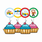 Little Aviator Cupcake / Food Toppers THEME PARTIES Pretty UR Party