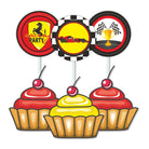 Race Car Party Theme Cupcake Toppers THEME PARTIES Pretty UR Party