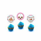 Milk and Cookies Theme Cupcake / Food Toppers THEME PARTIES Pretty UR Party