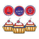 Nautical Theme Cupcake / Food Toppers THEME PARTIES Pretty UR Party