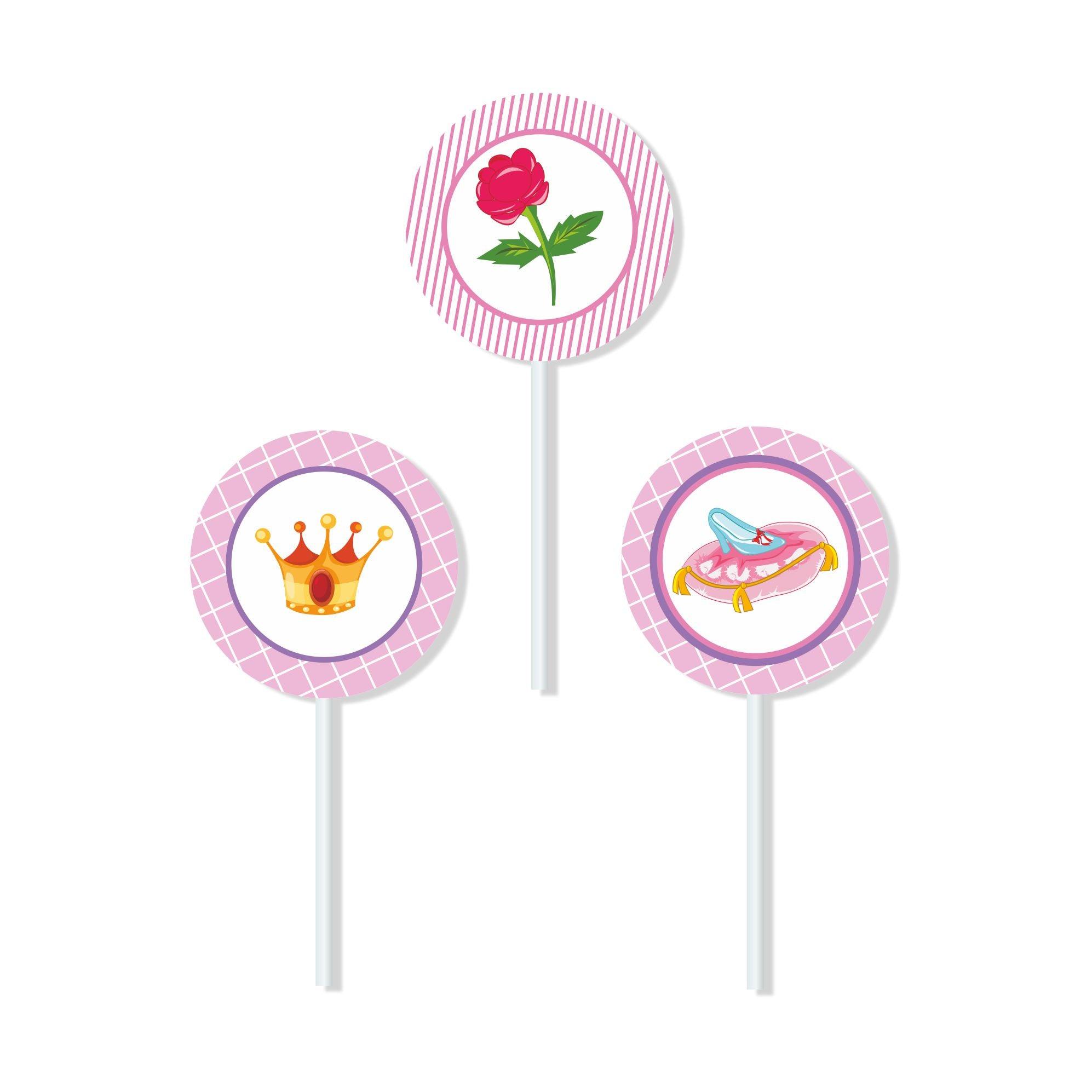 Cinderella Inspired Cupcake / Food Toppers THEME PARTIES Pretty UR Party