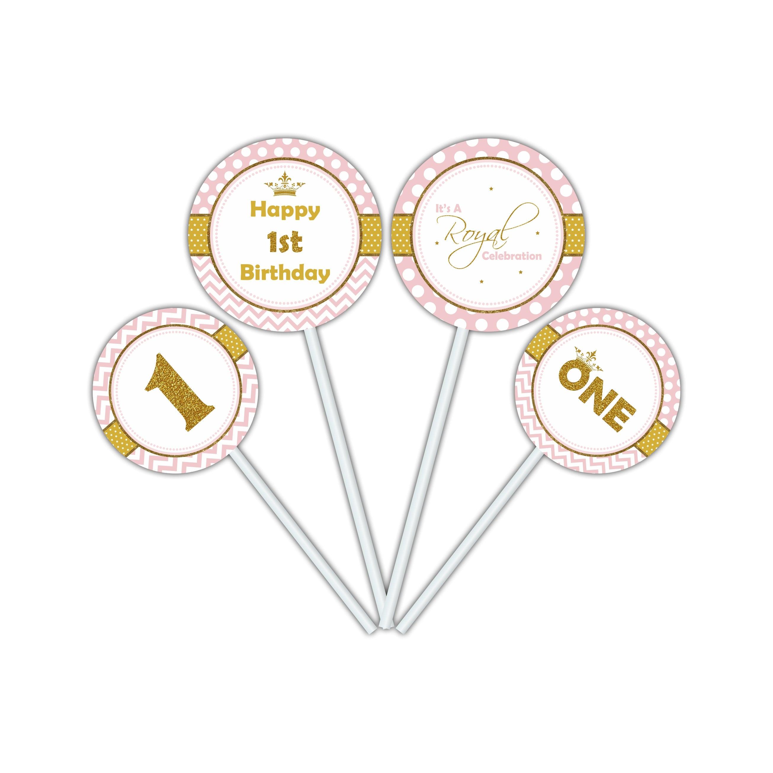 Royal Princess Cupcake Toppers THEME PARTIES Pretty UR Party