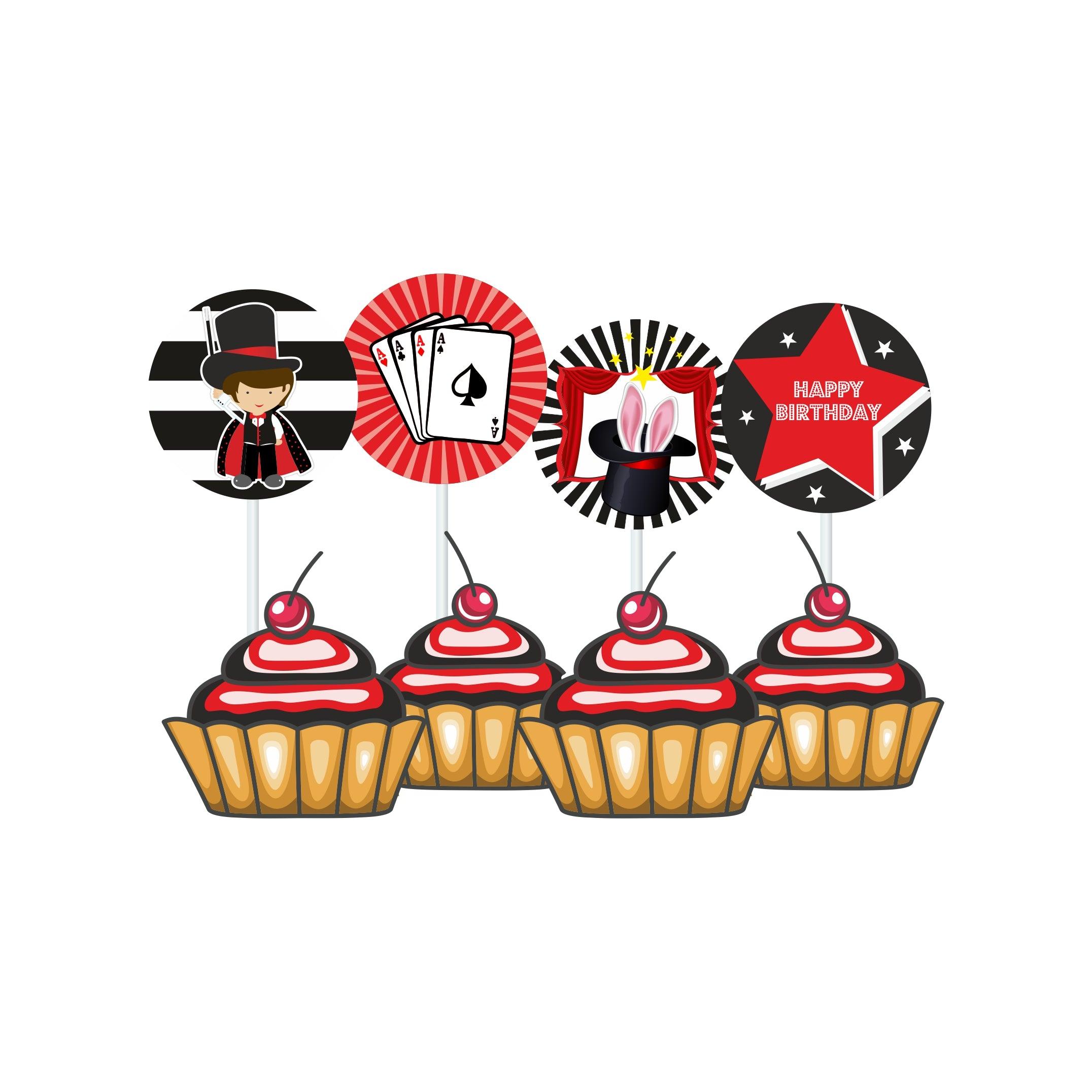 Magic Theme Cupcake / Food Toppers THEME PARTIES Pretty UR Party