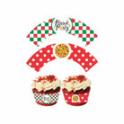 Pizza Party Theme Cupcake Wrappers THEME PARTIES Pretty UR Party
