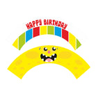 Monster Theme Cupcake Wrappers THEME PARTIES Pretty UR Party