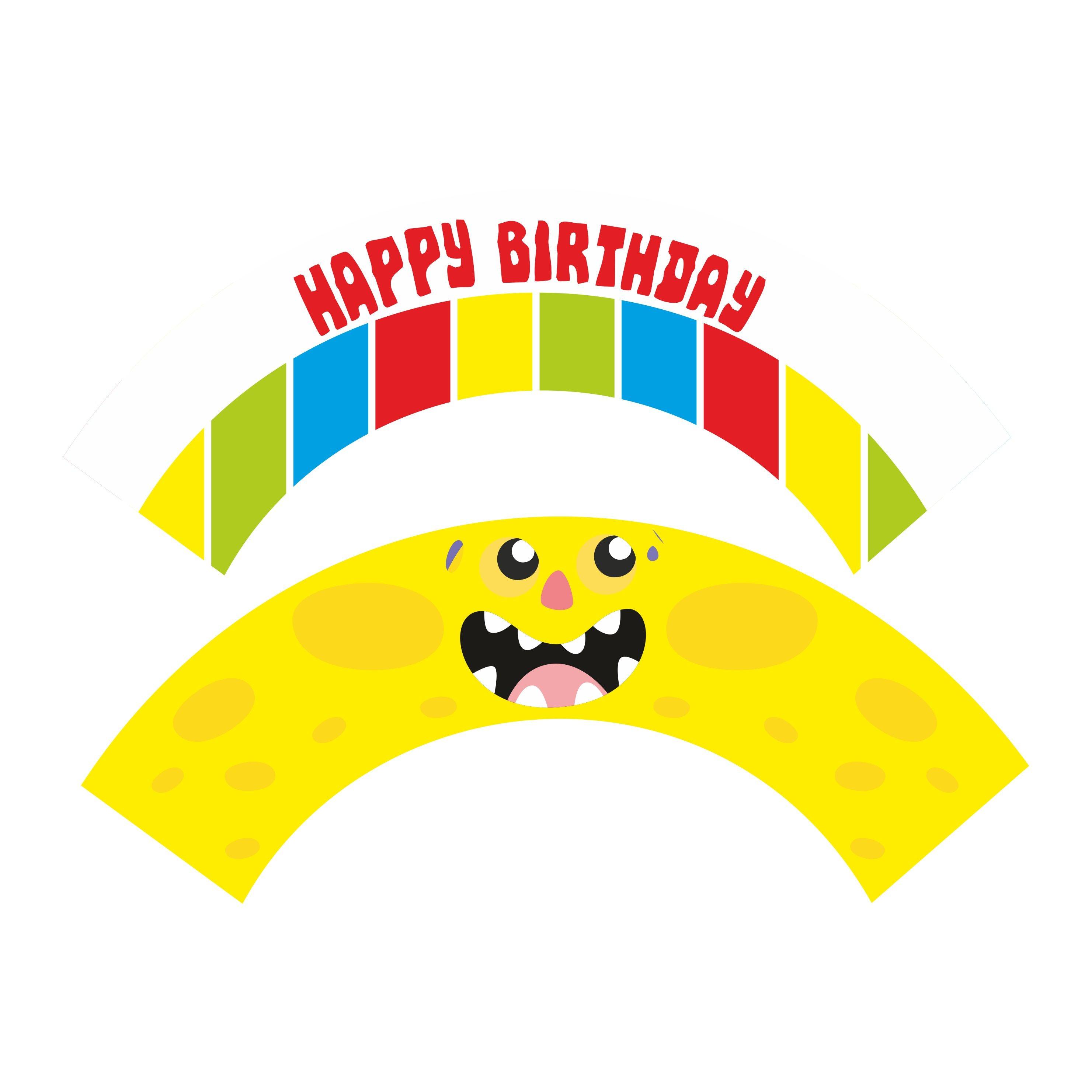 Monster Theme Cupcake Wrappers THEME PARTIES Pretty UR Party