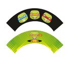 Ninja Turtles Cupcake Wrappers THEME PARTIES Pretty UR Party