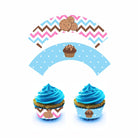 Milk and Cookies Theme Cupcake Wrappers THEME PARTIES Pretty UR Party