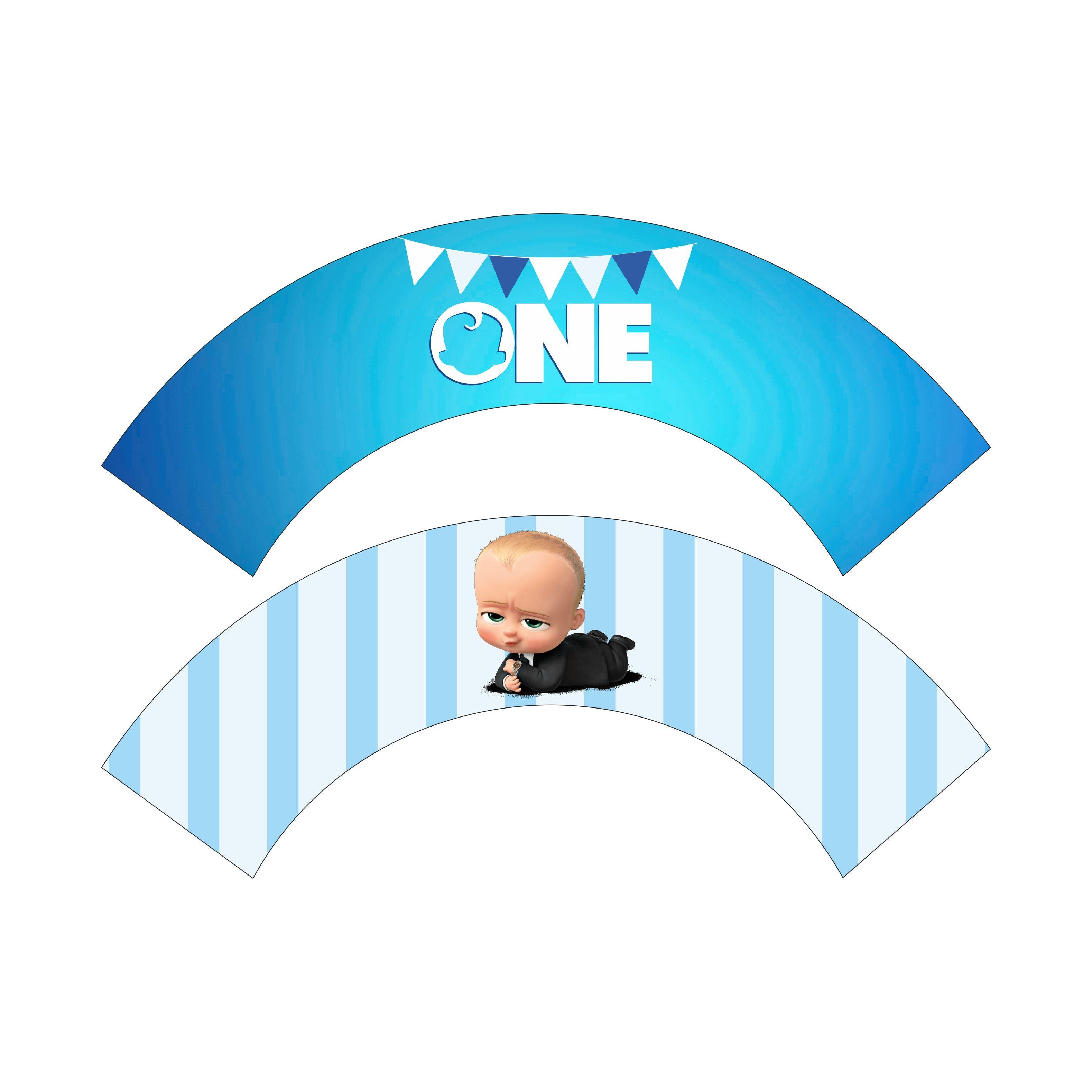 Boss Baby Theme Cupcake Wrappers THEME PARTIES Pretty UR Party