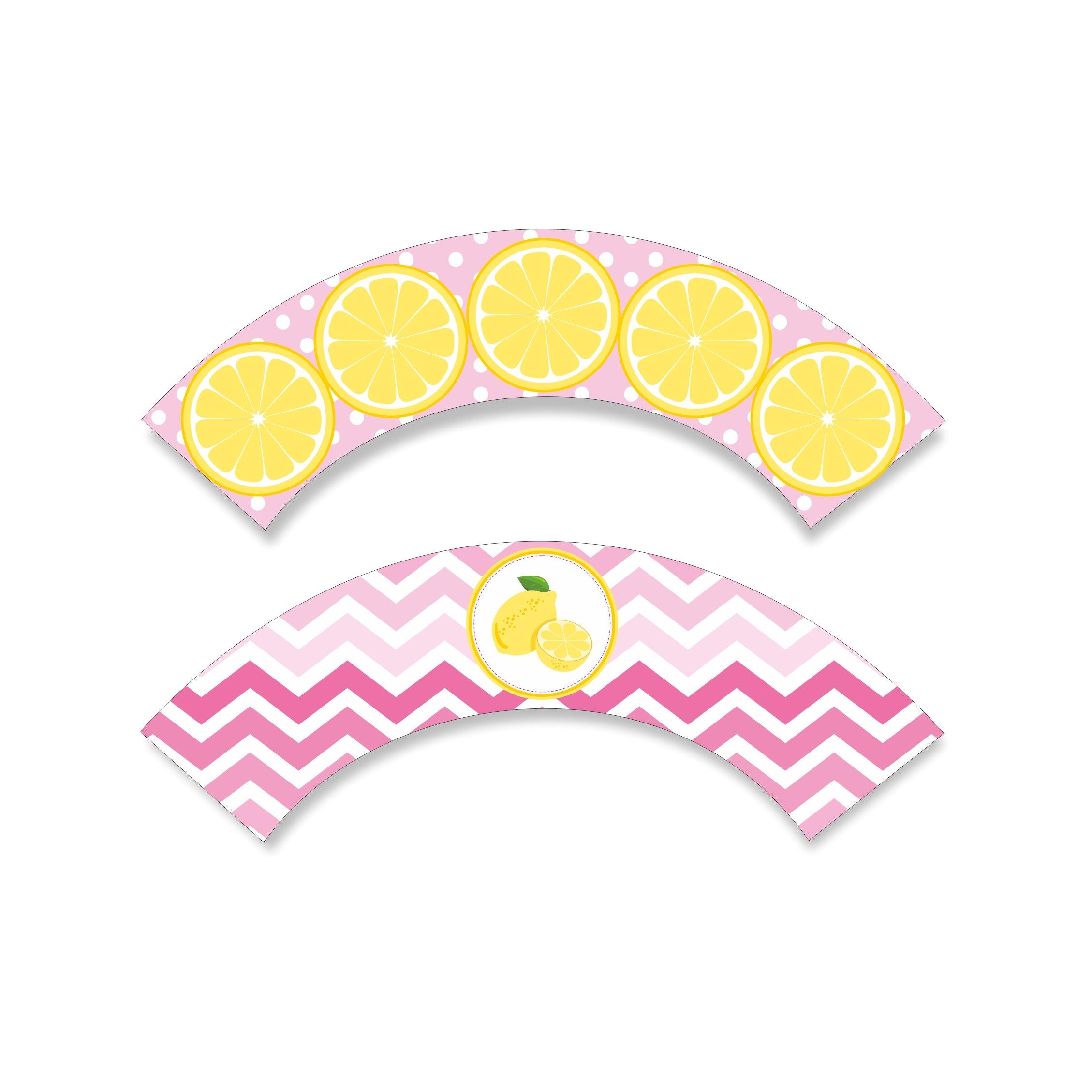 Pink lemonade 1st birthday Cupcake Wrappers ALL PARTY SUPPLIES Pretty UR Party