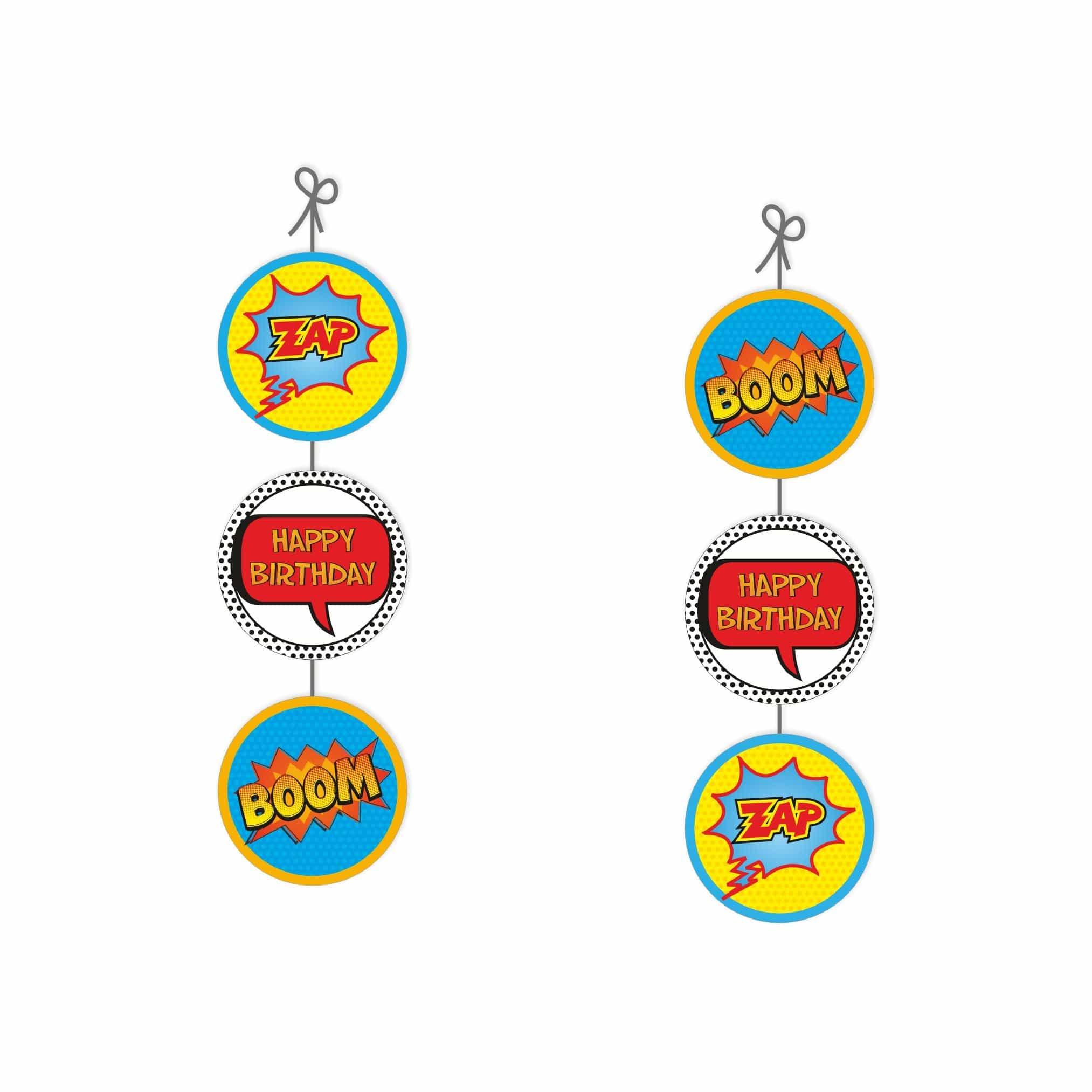 Superhero theme Danglers THEME PARTIES Pretty UR Party