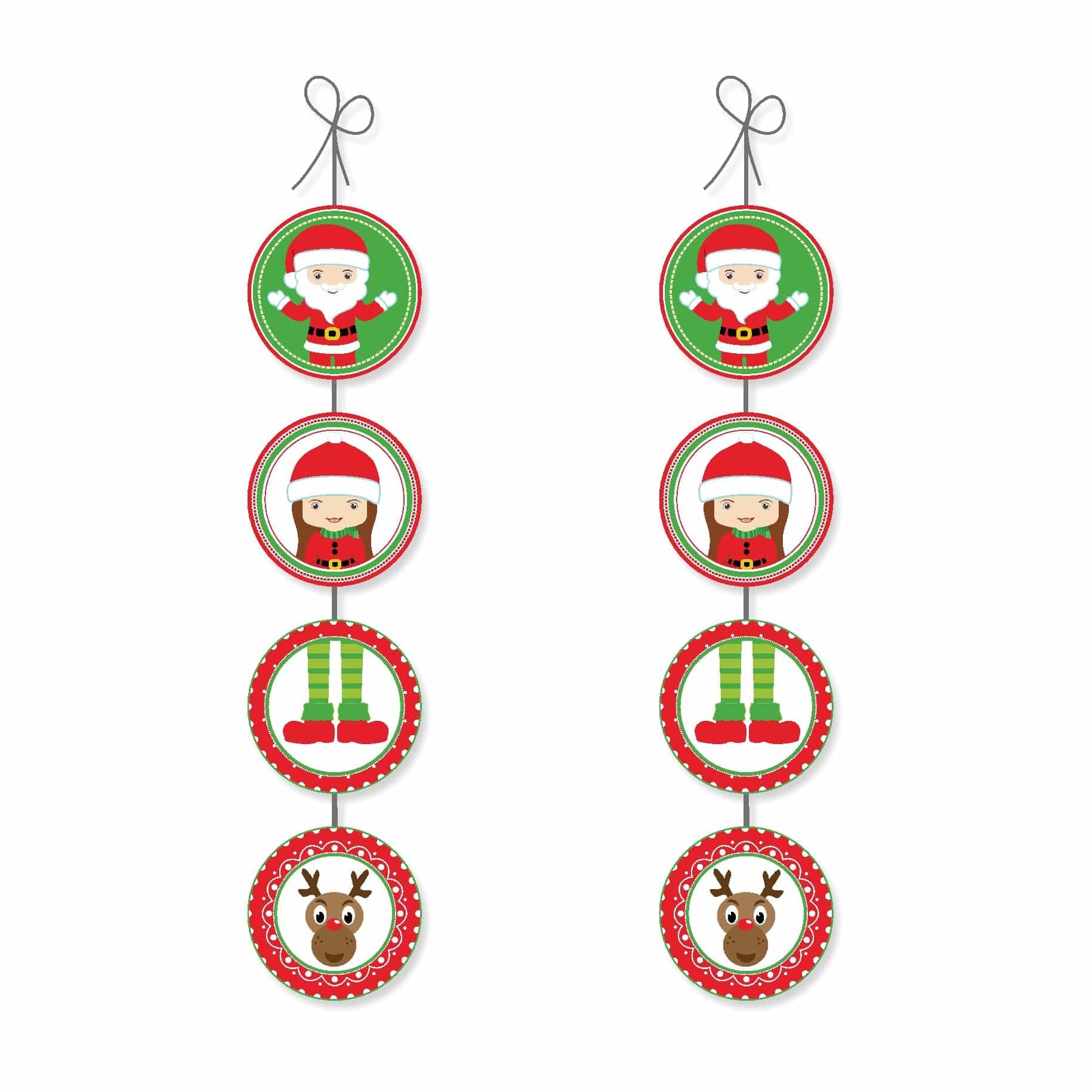Santa's Friends Theme Danglers ALL PARTY SUPPLIES Pretty UR Party