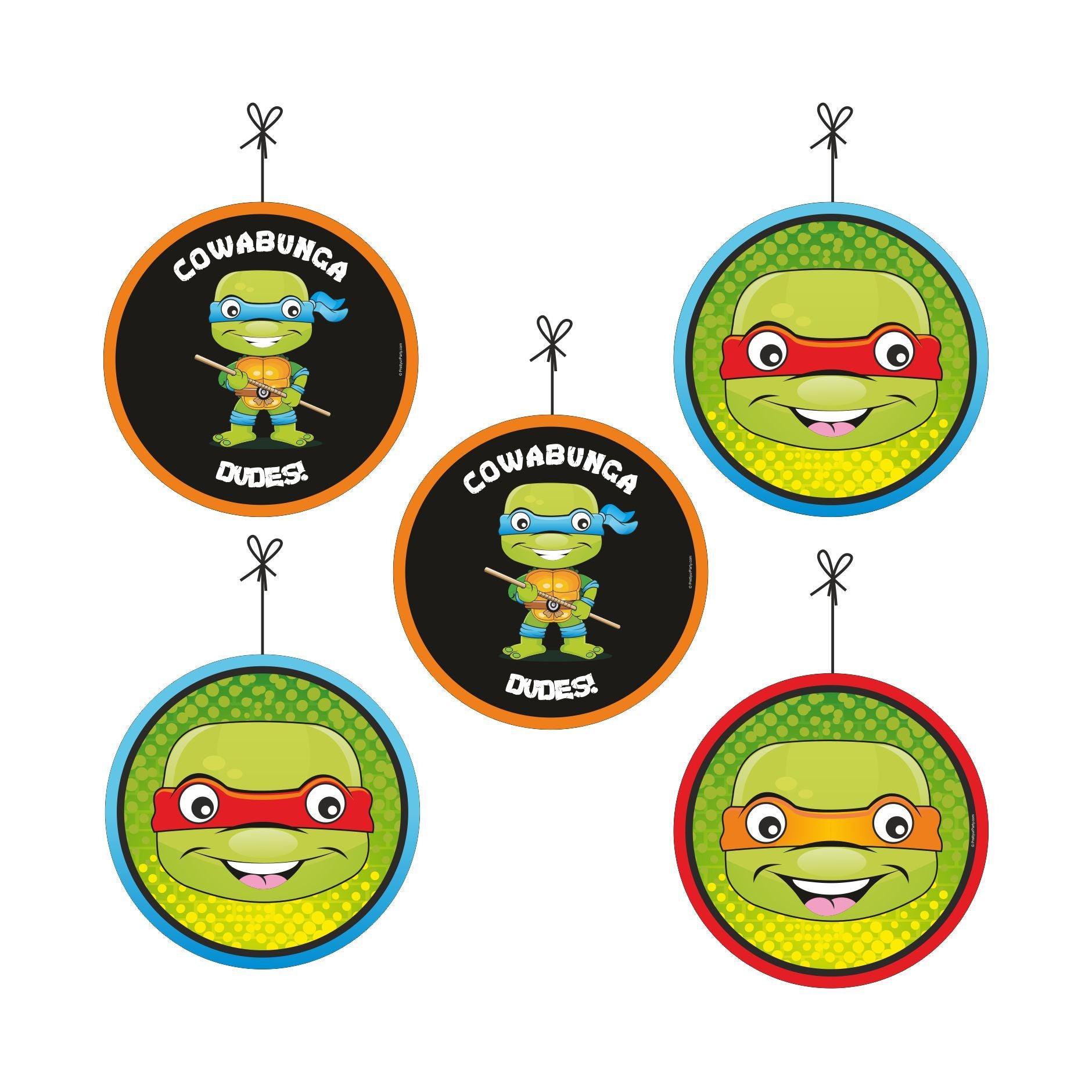 Ninja Turtles Danglers THEME PARTIES Pretty UR Party