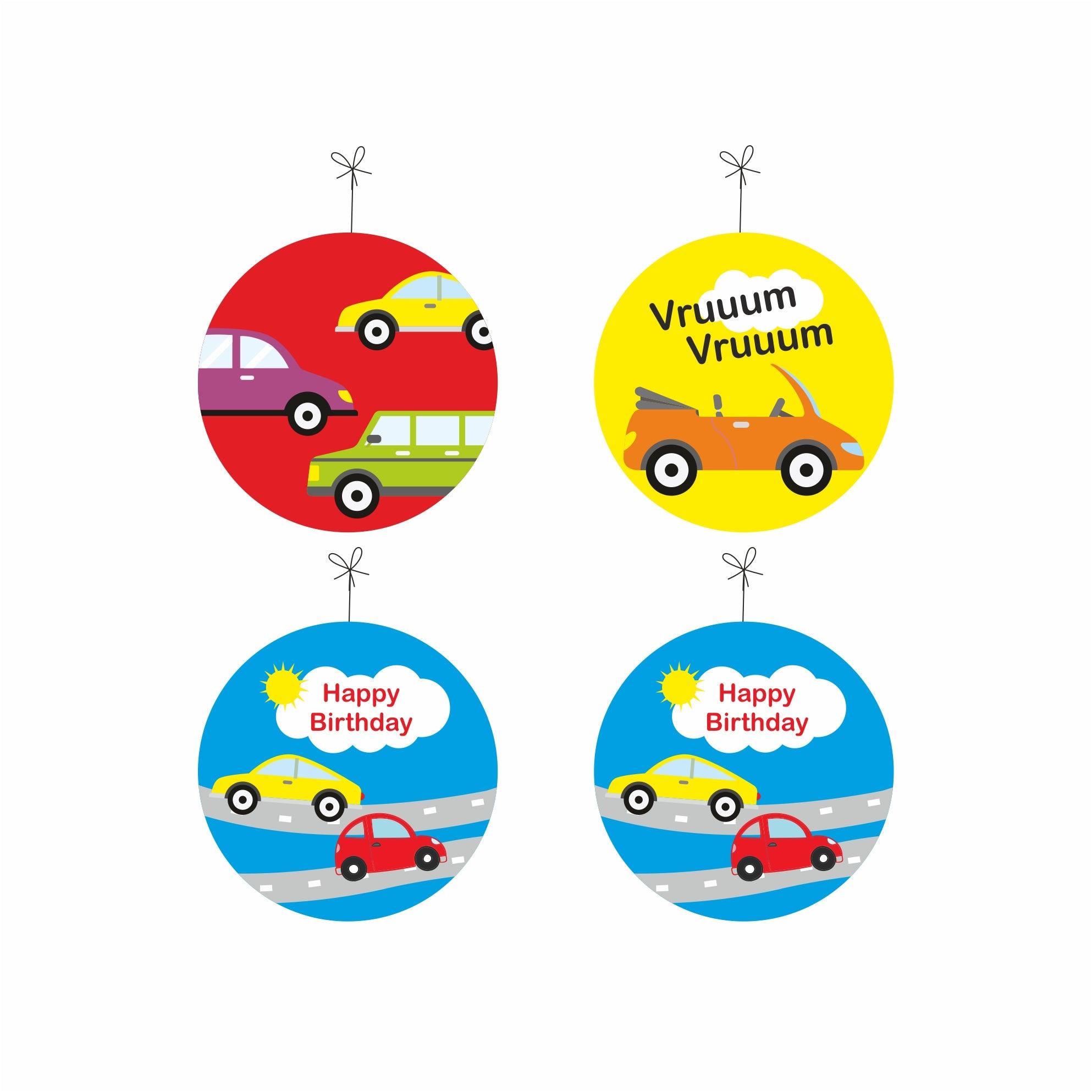 Colorful Cars Theme Danglers THEME PARTIES Pretty UR Party