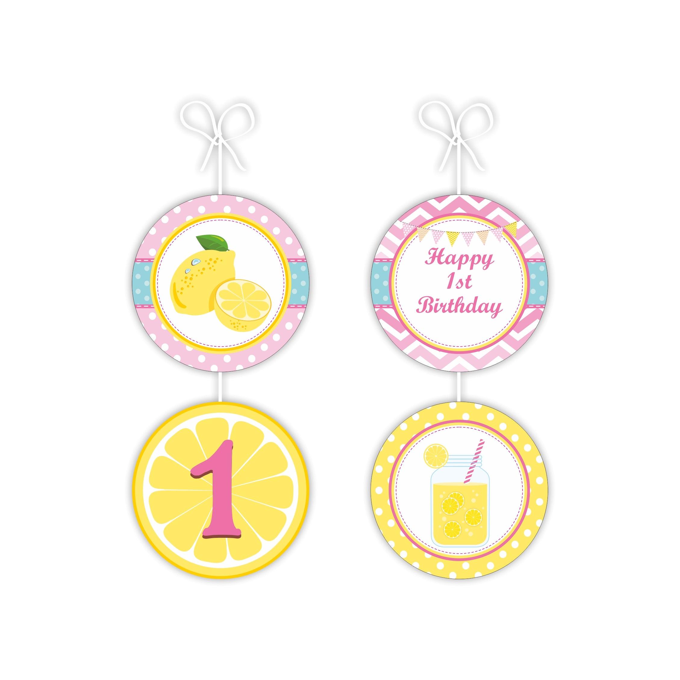 Pink lemonade 1st birthday Danglers ALL PARTY SUPPLIES Pretty UR Party