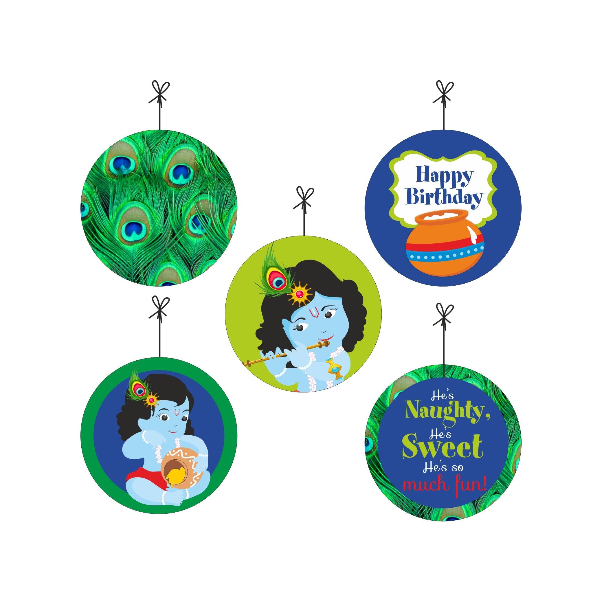 Krishna Theme Danglers THEME PARTIES Pretty UR Party