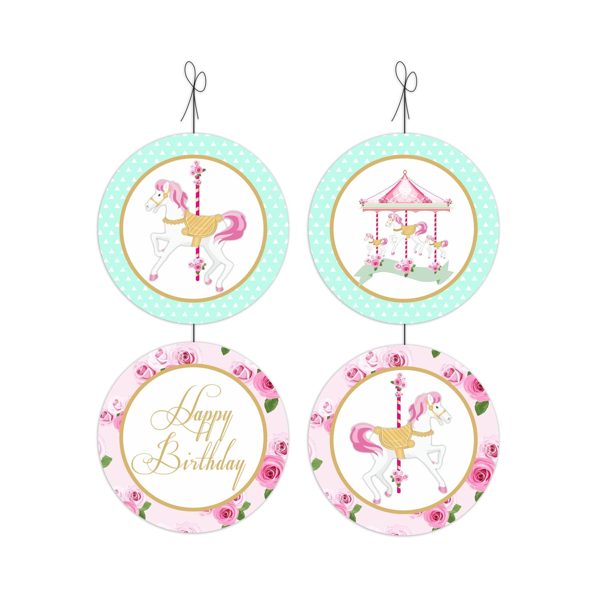 Carousel Danglers THEME PARTIES Pretty UR Party