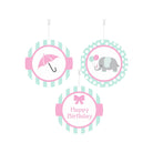 Elephant Birthday Theme Danglers THEME PARTIES Pretty UR Party