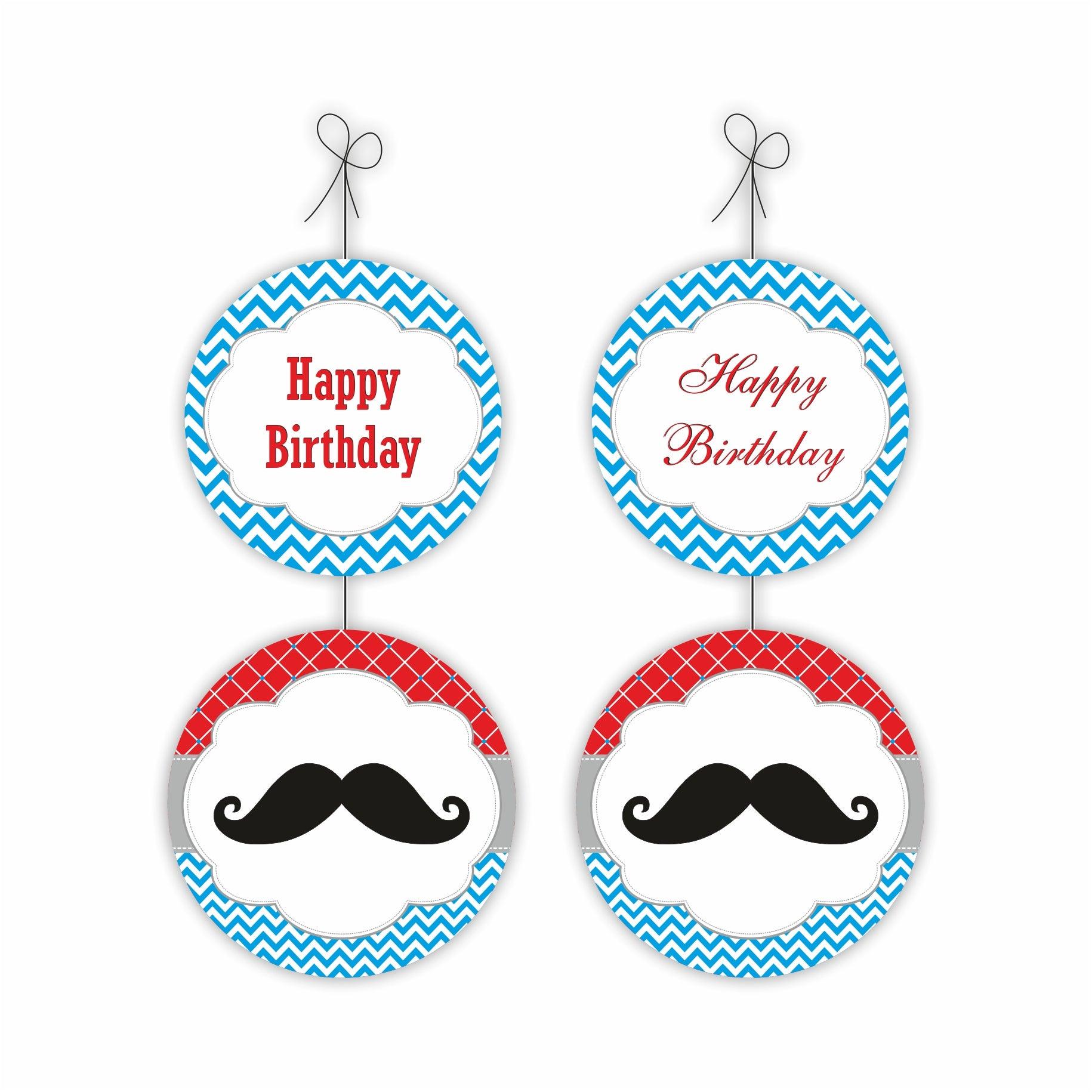 Moustache Theme Danglers THEME PARTIES Pretty UR Party