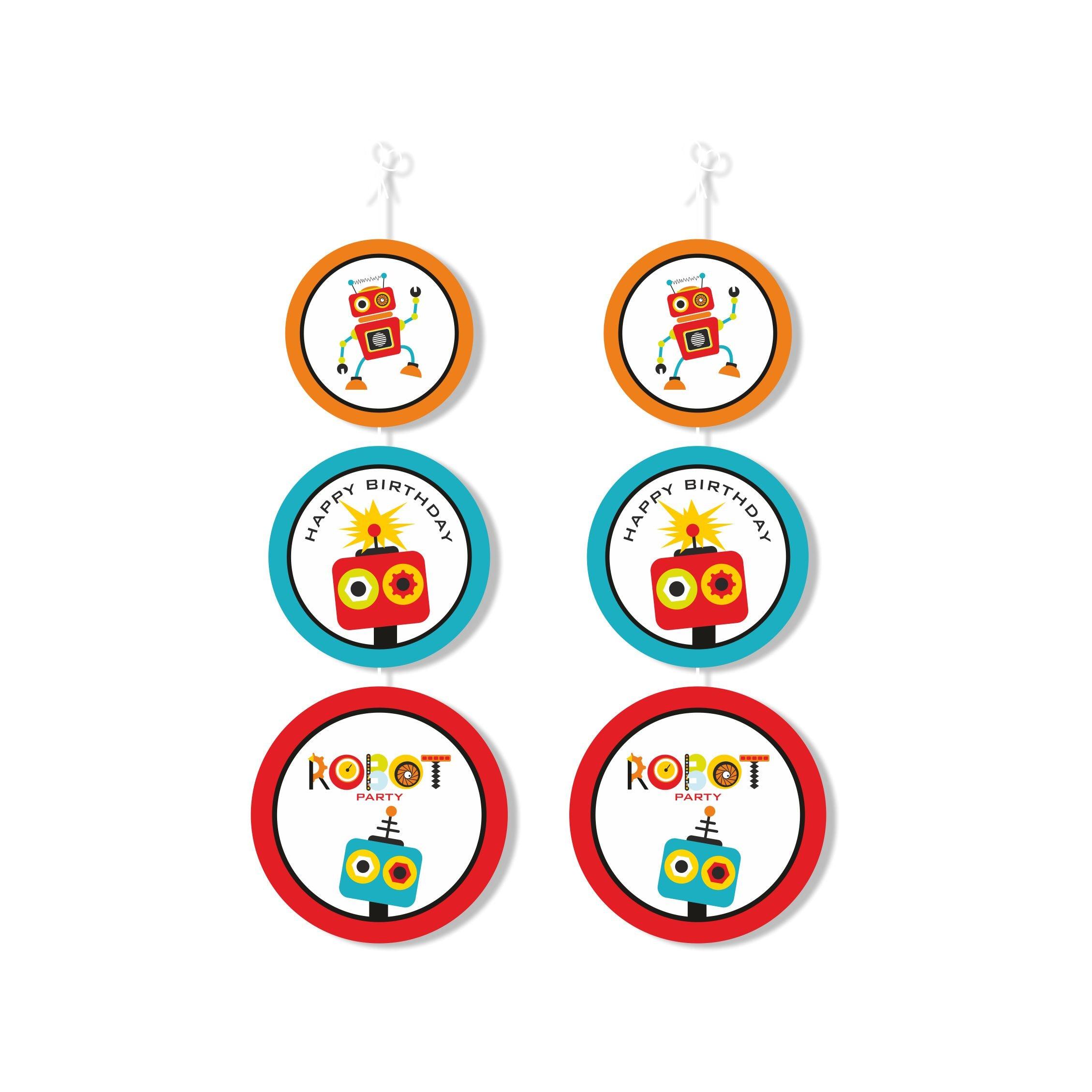 Robot Theme Danglers THEME PARTIES Pretty UR Party
